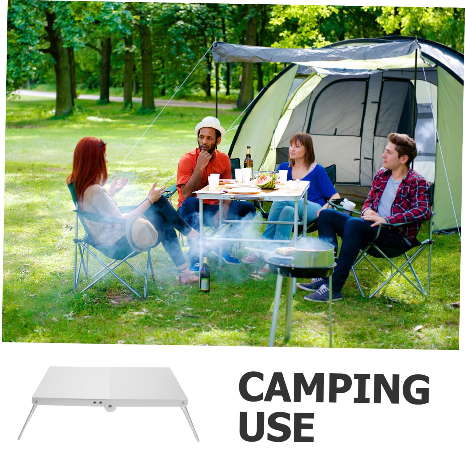 Toyvian Tavolo Mini per Attività Outdoor per Picnic e Barbecue Facile Trasportare e Riporre Tavolo Portatile per Spiaggia