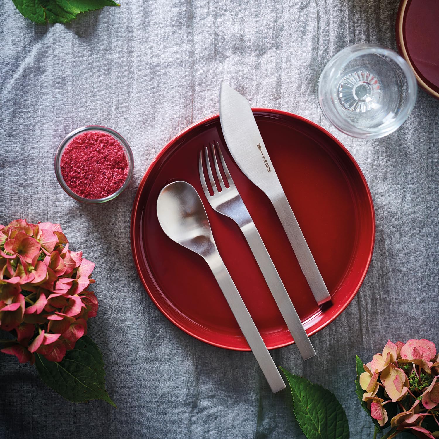 F. DICK PURE METAL Tafellöffel Set 4-teilig (Löffel mit einer seidenmatten Oberfläche, bewahrte Stahlqualität, optimal für Suppen, Eintöpfe) 91587000