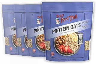 Bob's Red Mill Gluten Free Protein Oats, 32oz (Pack of 4) - 10g Protein/...