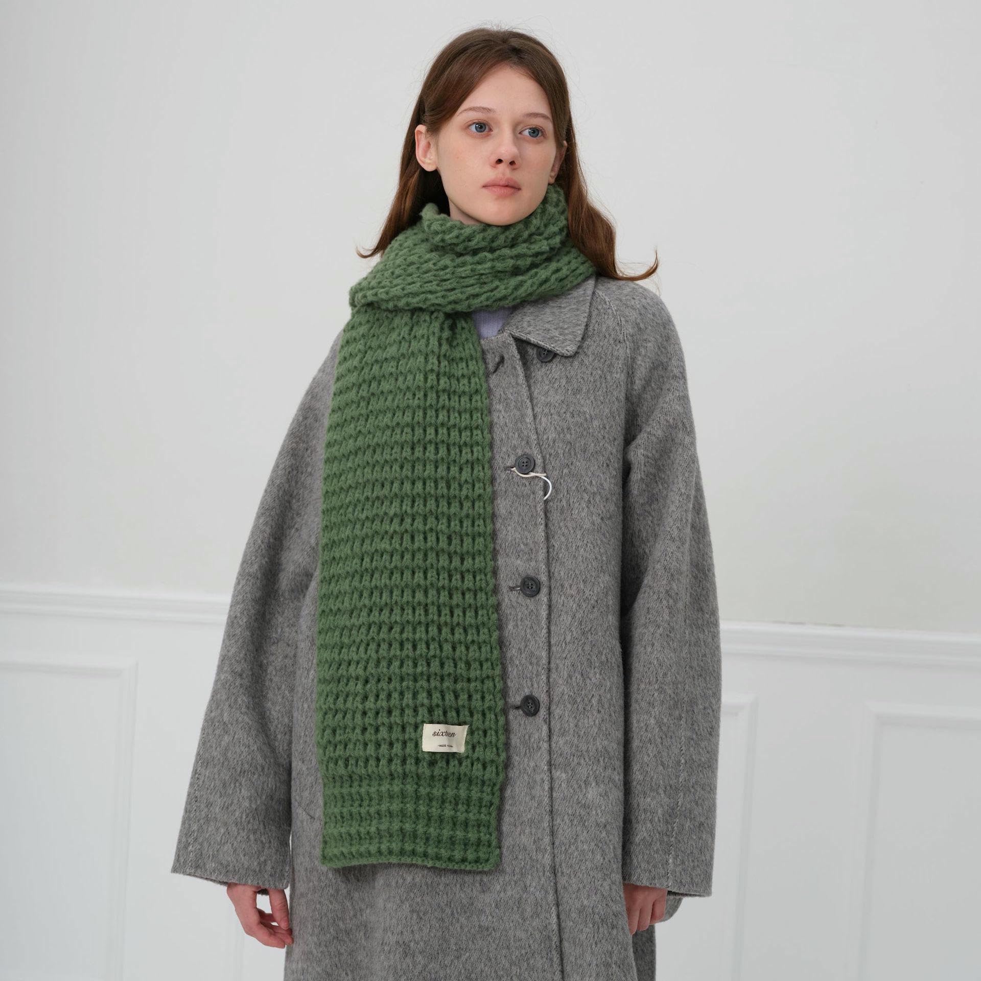 Scarf 2 Piezas De Chal Cálido Para Hombres Y Mujeres En Otoño E Invierno Bufandas Largas Y De Punto Suaves Engrosadas