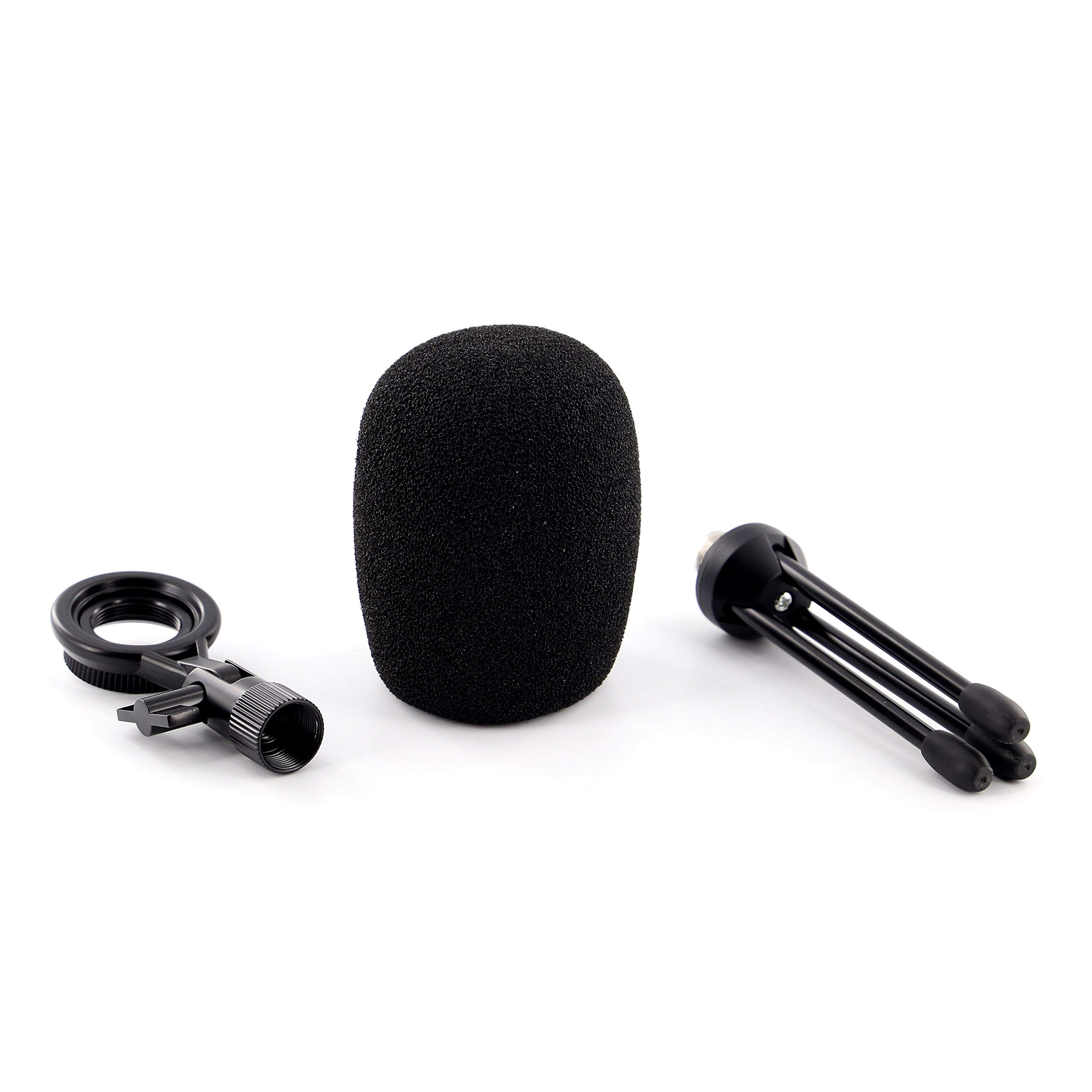 Plugger Microphone condensateur USB professionnel MUSB 30MIX Cardioïde Noir. Streaming Podcast Gaming Enregistrement voix pour ordinateur PC Windows et Mac. Trépied et bonnette inclus. Plug & play.