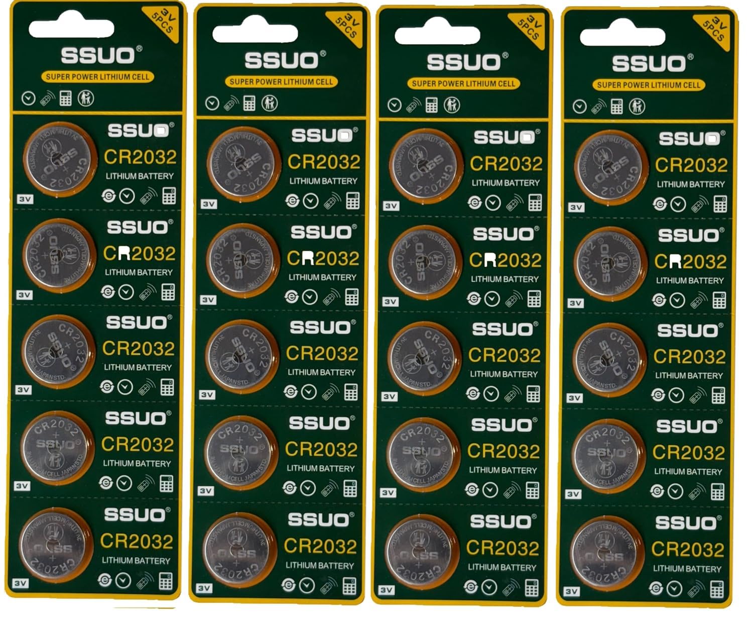 CR2032 Lithium Coin Battery 3V, Suitable for use in CAR Key, GLUCOMETER Scales, wearables and Medical Devices Pack of 20-image-12