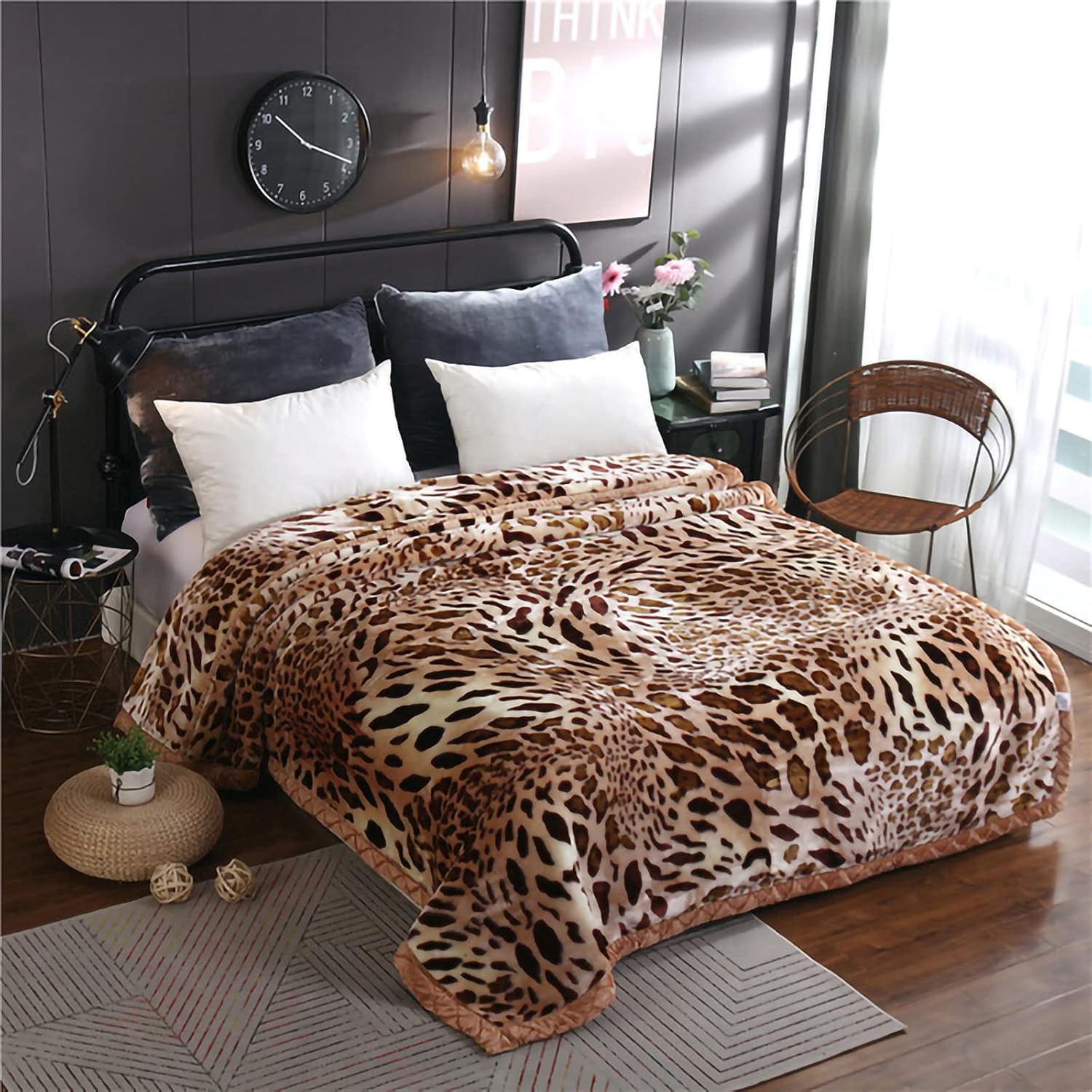 LGYKUMEG 6.6Lb Korean Mink Blanket Full Size 71"×87" 2