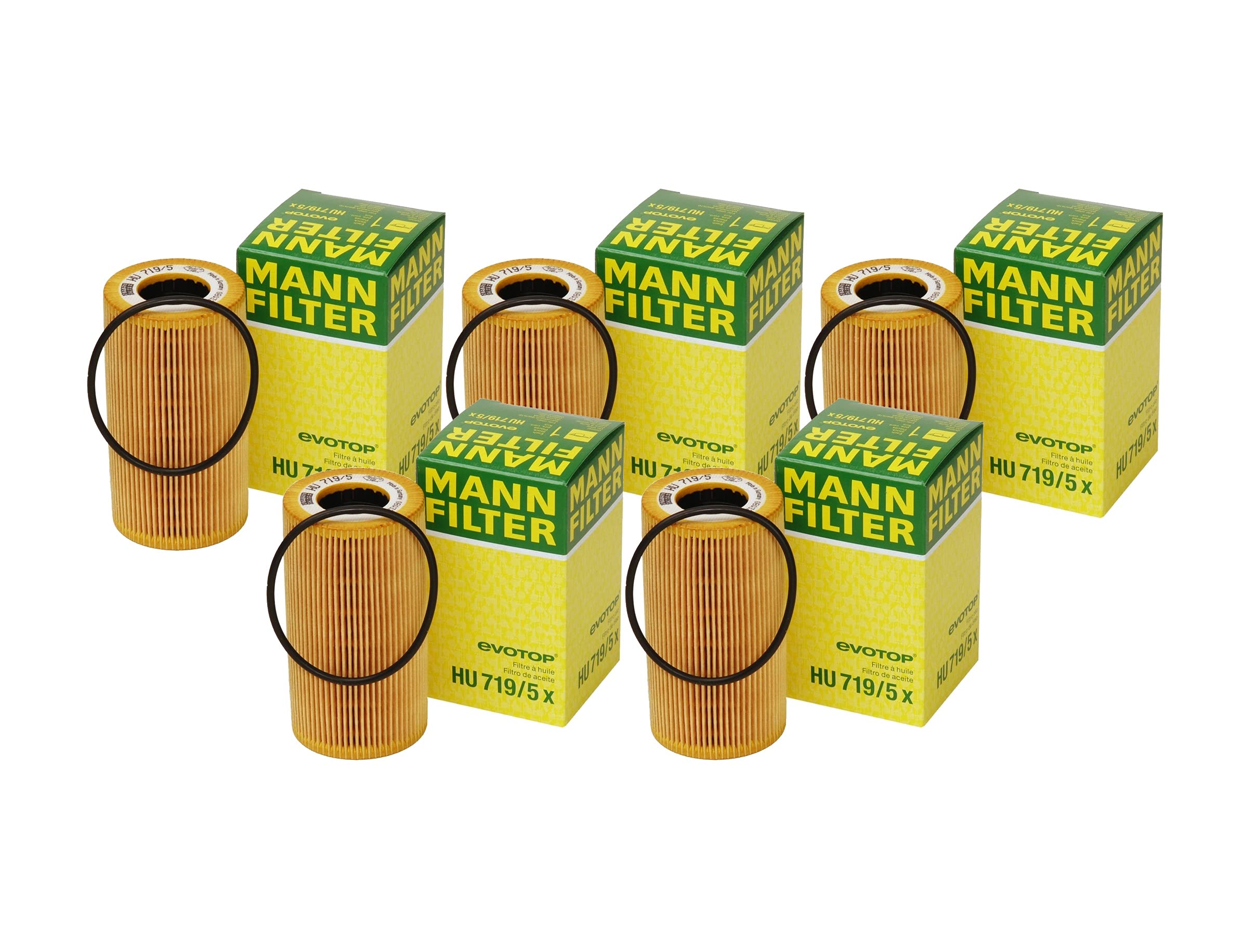 Mann Set of 5 Engine Oil Filters Cartridges For Porsche 911 918 Spyder Boxster Carrera GT Cayenne Cayman 2.5 2.7L 3.2L 3.4L 3.6L 3.8L 4.0L 4.5L 4.6L 5.7L H6 V10 V8 918 955 980 986 987 991 996 996t 997