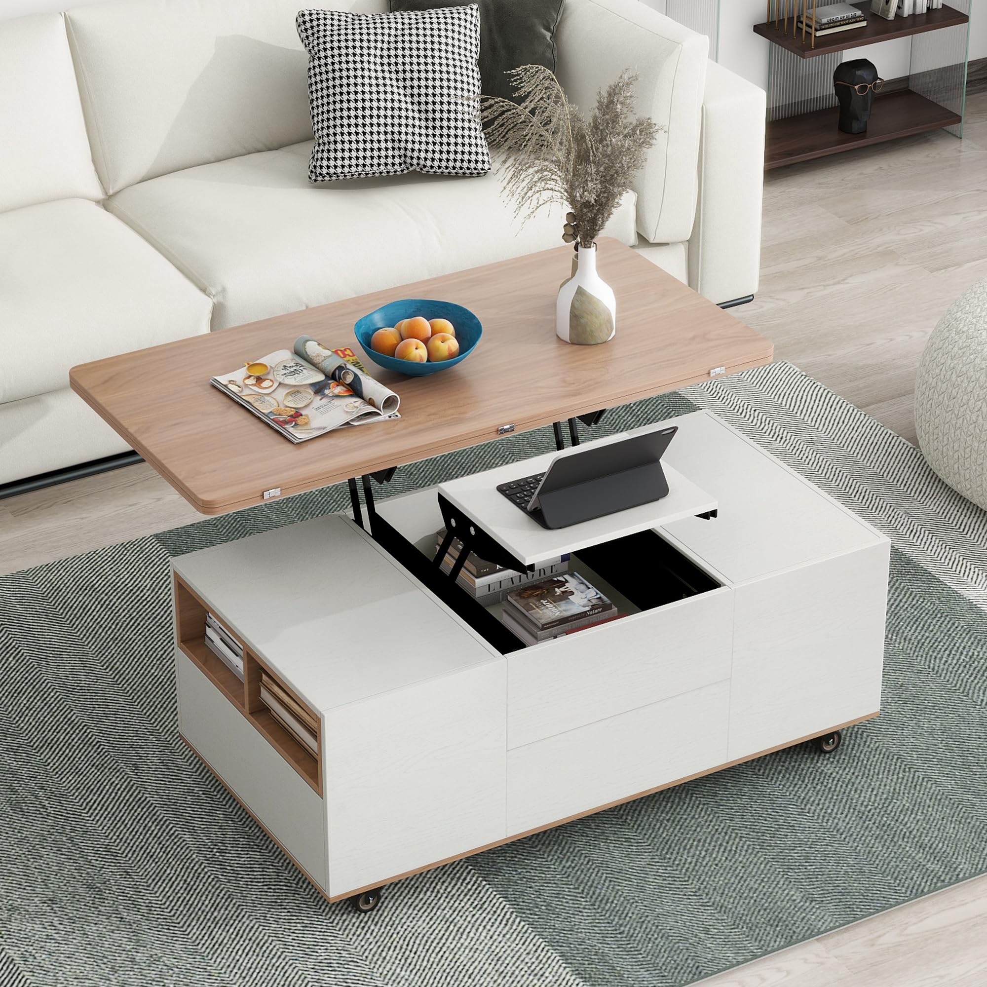 Amazon.com: Merax Coffee Table, Modern Lift Top Coffee Table with
