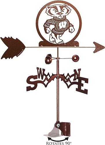 SWEN Products Wisconsin Badgers Bucky Veleta (montaje ajustable incluido)