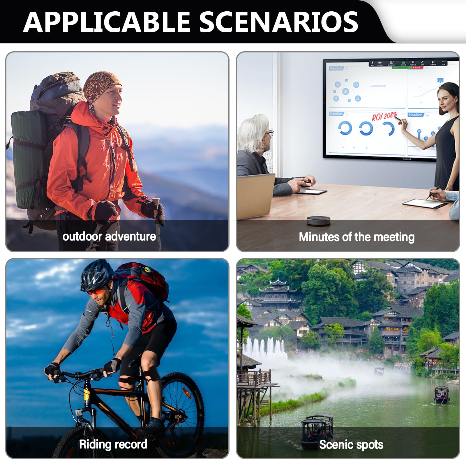 Mini telecamera portatile WiFi 1080P piccola telecamera di sorveglianza corpo con lente girevole a 180°, mini telecamera di sicurezza per interni, sorveglianza esterna, conferenza