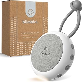 White Noise Machine Baby - Einschlafhilfe für Babys mit Nachtlicht - Regengeräusche zum Einschlafen, Meeresrauschen & Einschlafmusik - Sound Machine für unterwegs - weißes Rauschen Baby