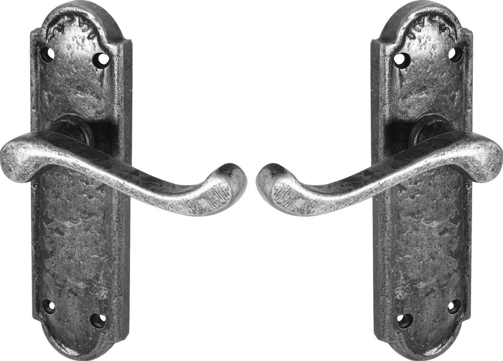 Frelan Z118 Pewter Latch Interior Door Handle, Turnberry