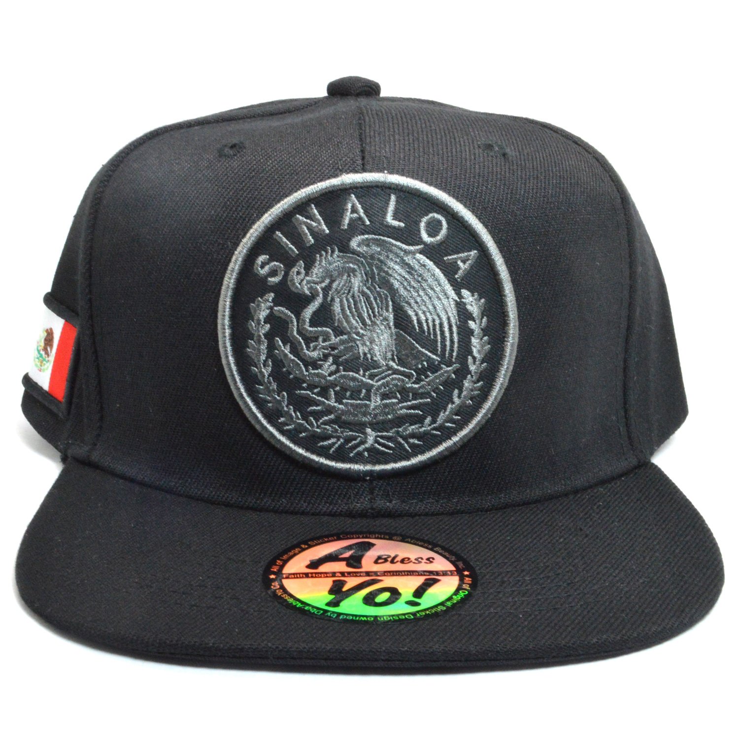A Bless Yo! Mexican hat Mexico Federal Snapback Baseball Cap Flat Bill AYO6029
