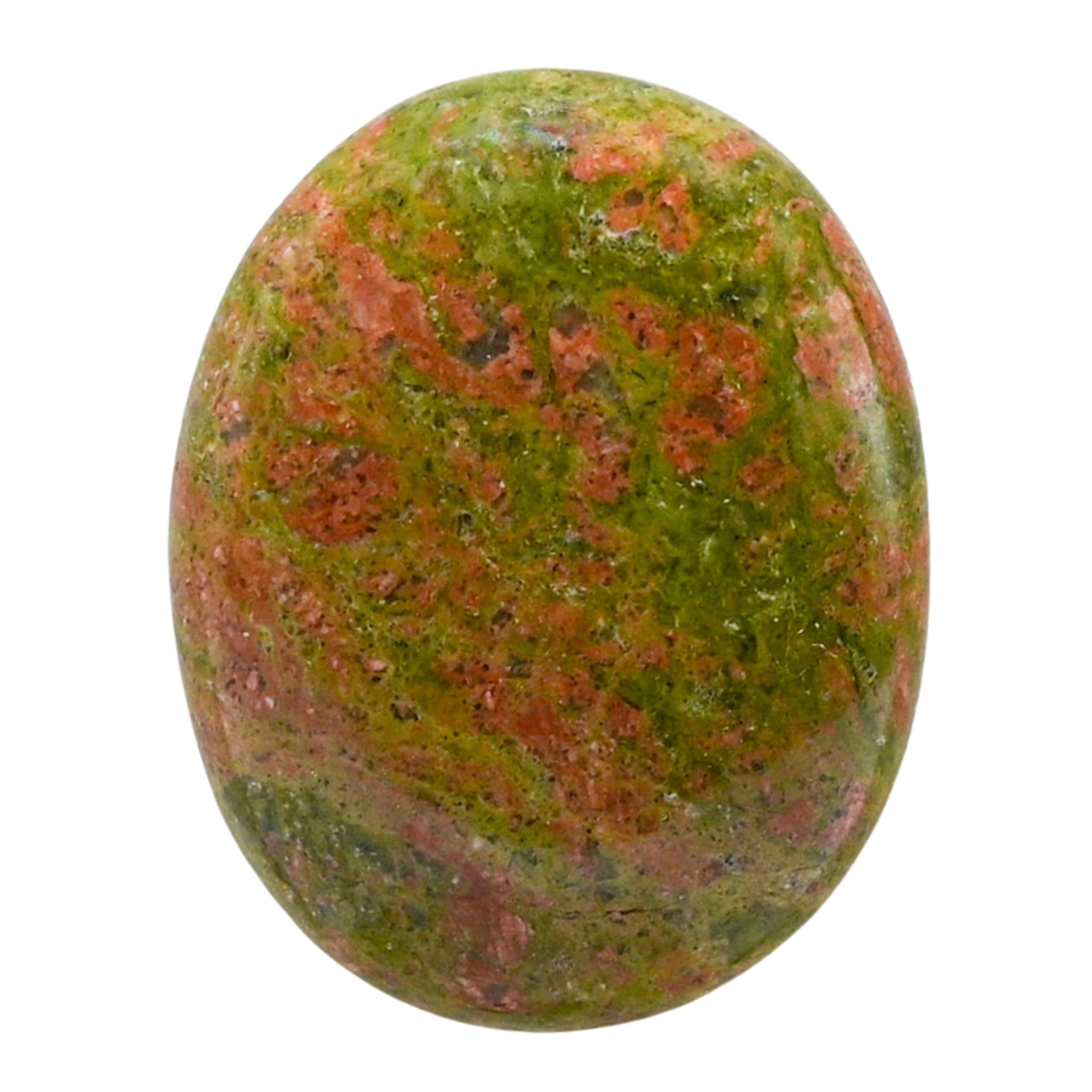 Unakite Crystal Palm Stone, 45-50mm Large Meditation Healing Crystal