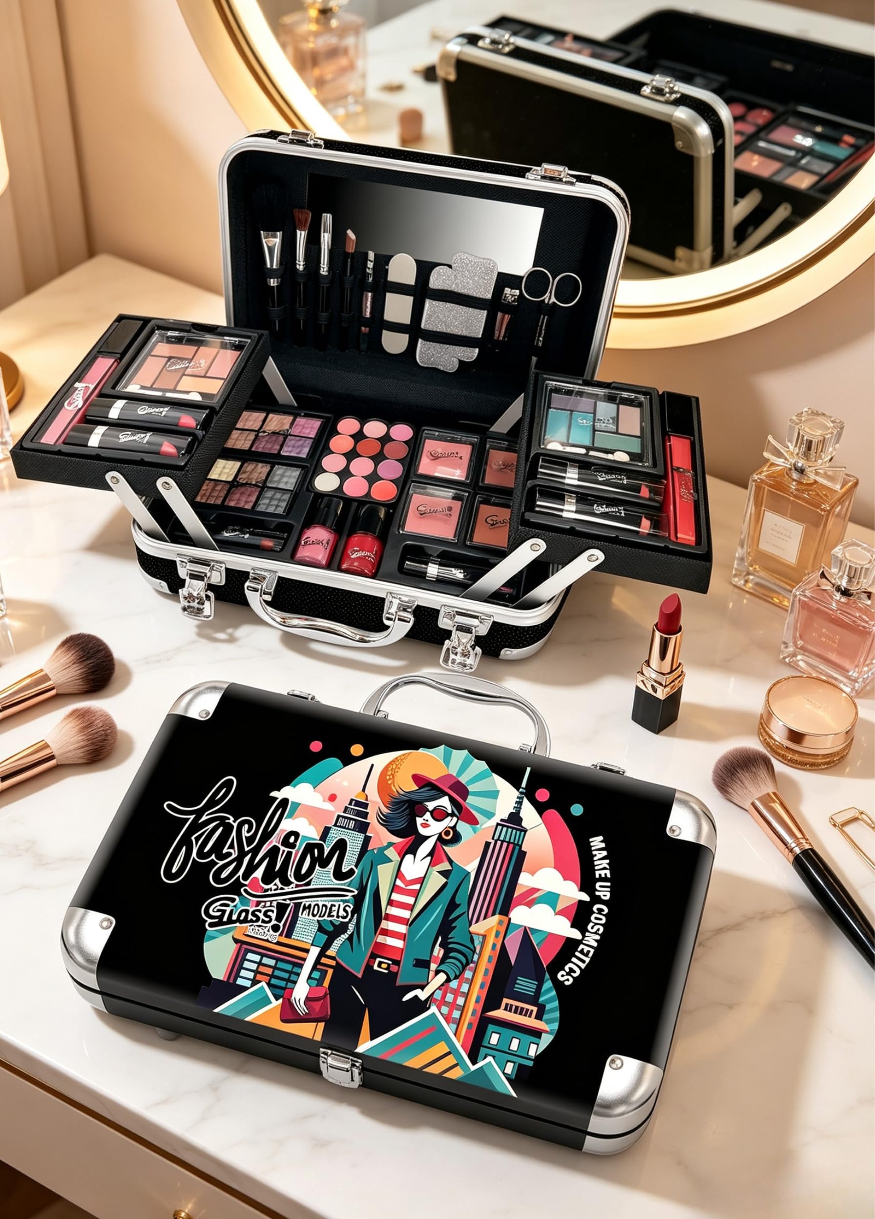 GLOSS ! Kosmetyczka – zestaw kosmetyków dla kobiet – prezent na Boże Narodzenie, prezent urodzinowy, prezent dla nauczyciela, na walentynki, Dzień Matki – FASHION