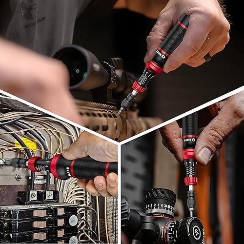 Vista 35 de VANPO Destornillador dinamométrico digital 2.66-53.1 in-lbs/0.3-6 Nm, juego de llaves dinamométricas ajustables con timbre/indicador LED