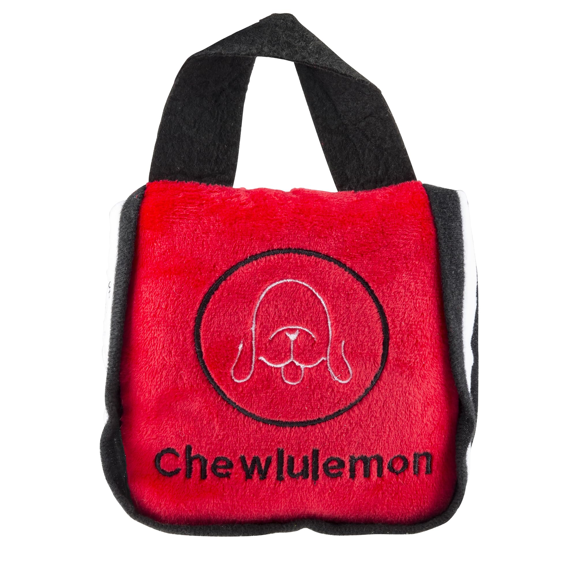 Pet Supplies : Haute Diggity Dog Chewlulemon Tote Bag Plush Dog Toy, Designer Parody Toy