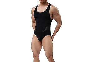 Men's Stretch Jockstrap Singlet Leotard Enhanced Comfort & Mobility