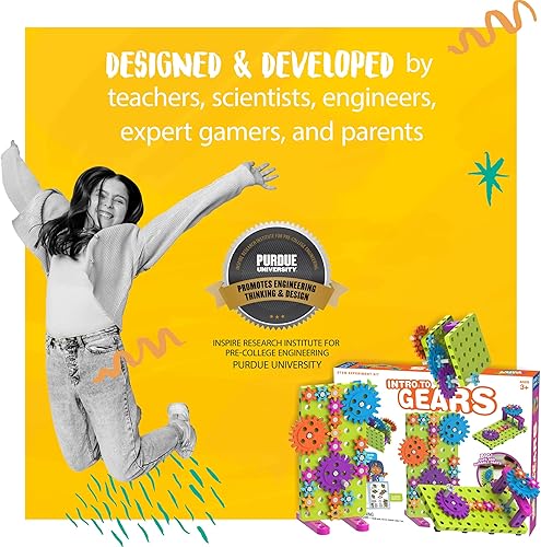 Miniatura 6 de Thames & Kosmos Kids First: Kit de experimento STEM de introducción a engranajes para mayores de 3 años | Construye 4 modelos, aprende sobre