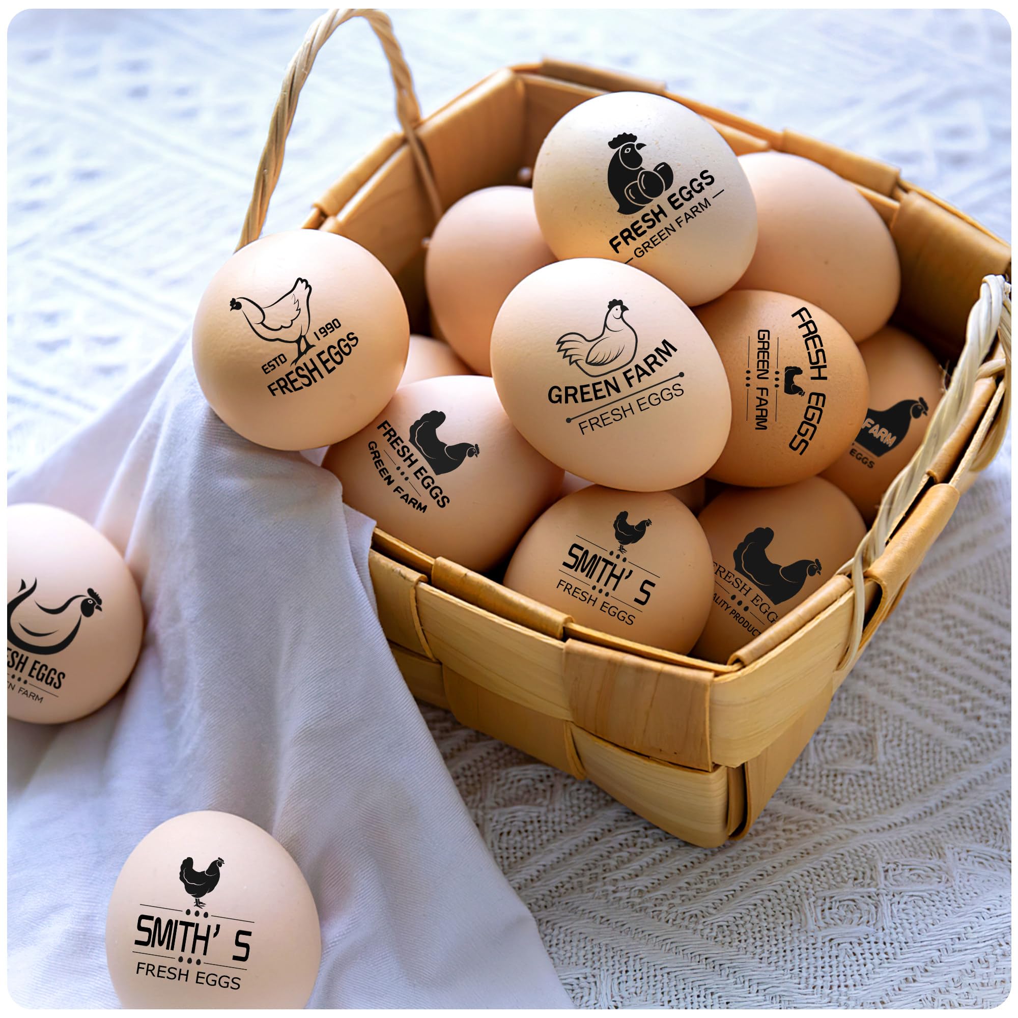 Quail Egg Cartons Personalized Egg Stamps For Fresh Eggs - Custom ...