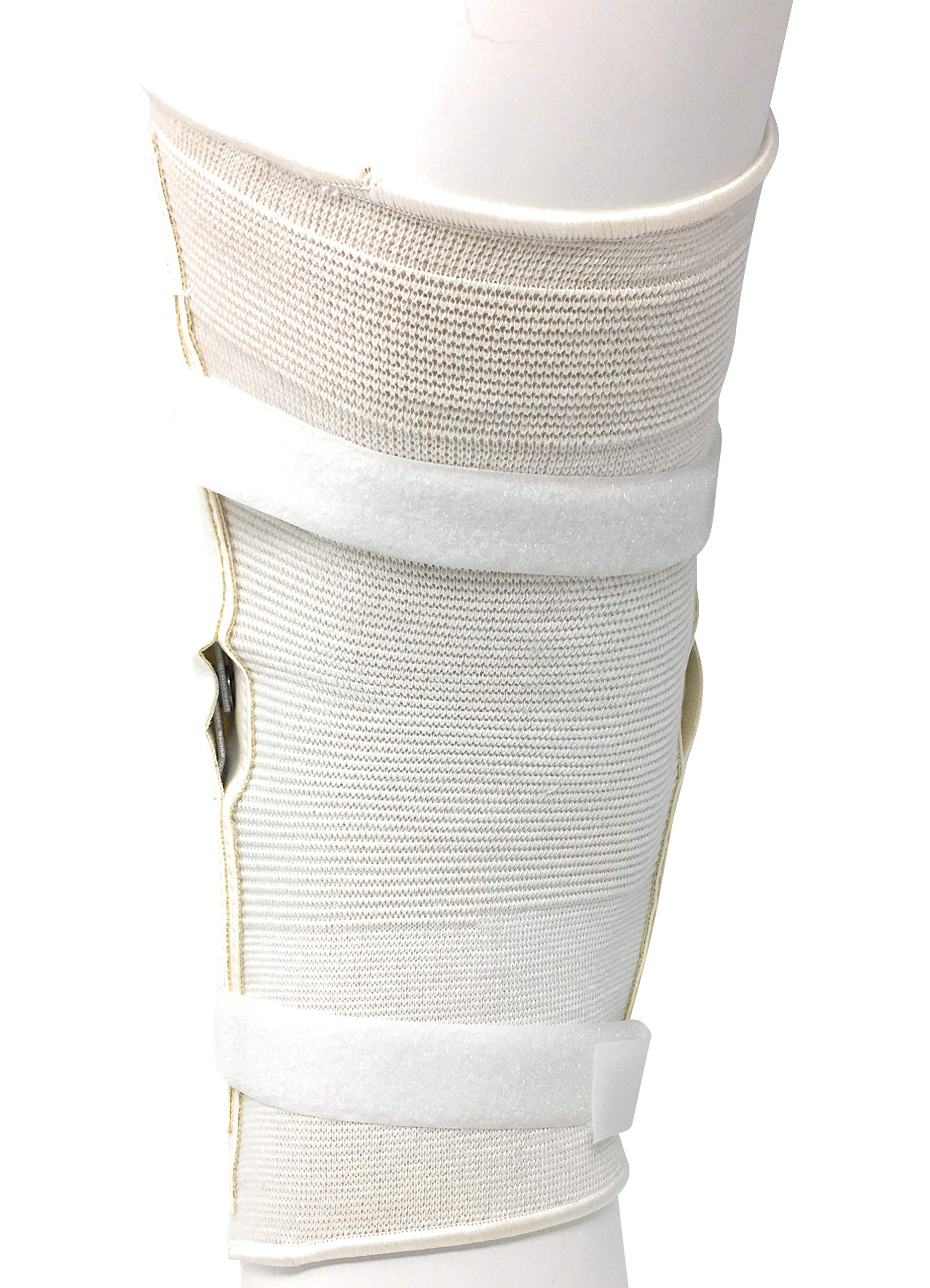 Champion Knee Brace, Hinged Bars, Knit Elastic, Large