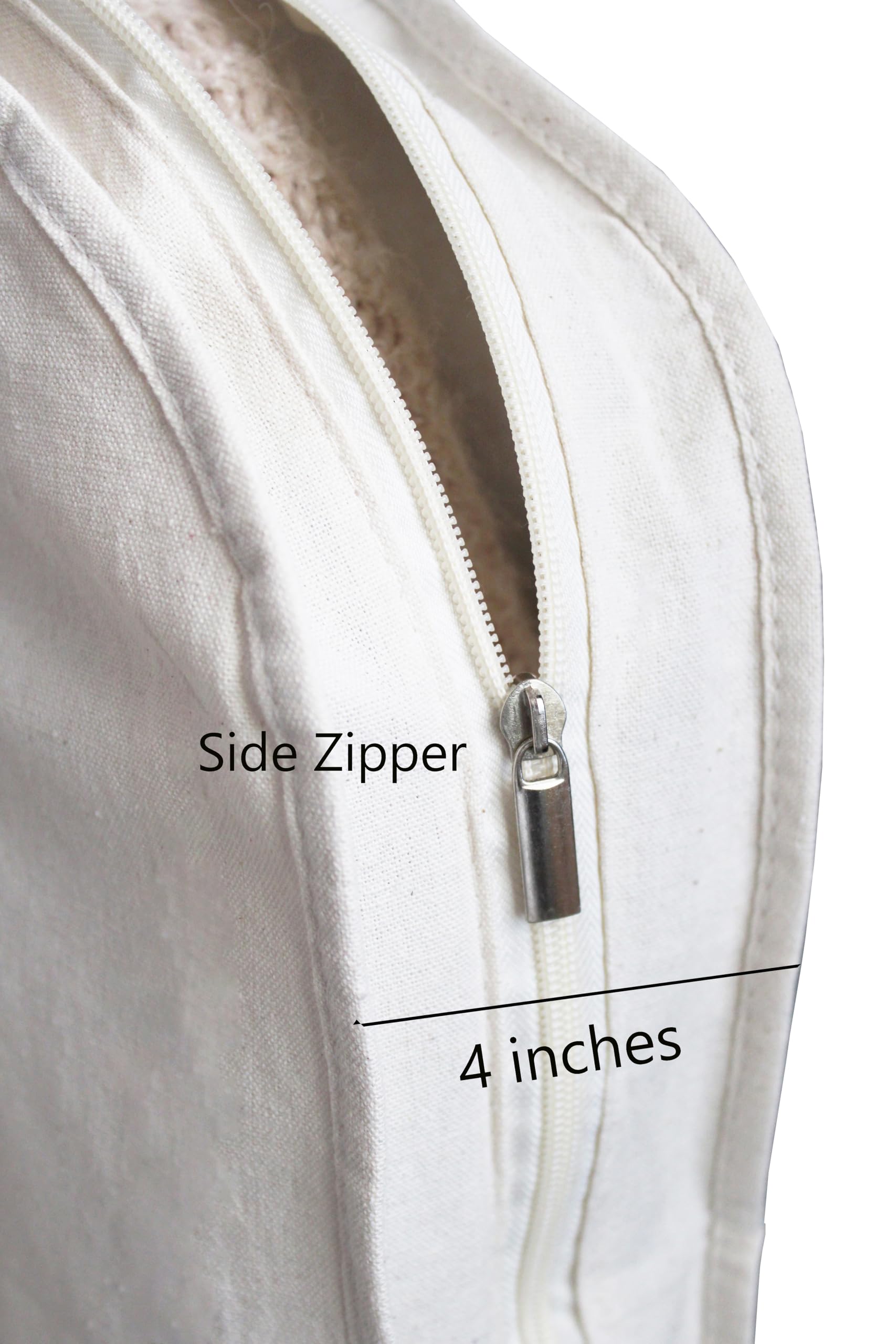 100% cotton canvas garment bags for closet storage and travel 4
