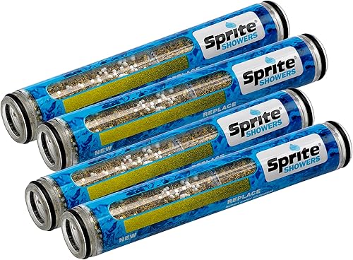 Sprite HHC-4 - Filtro de ducha de repuesto, paquete de 4