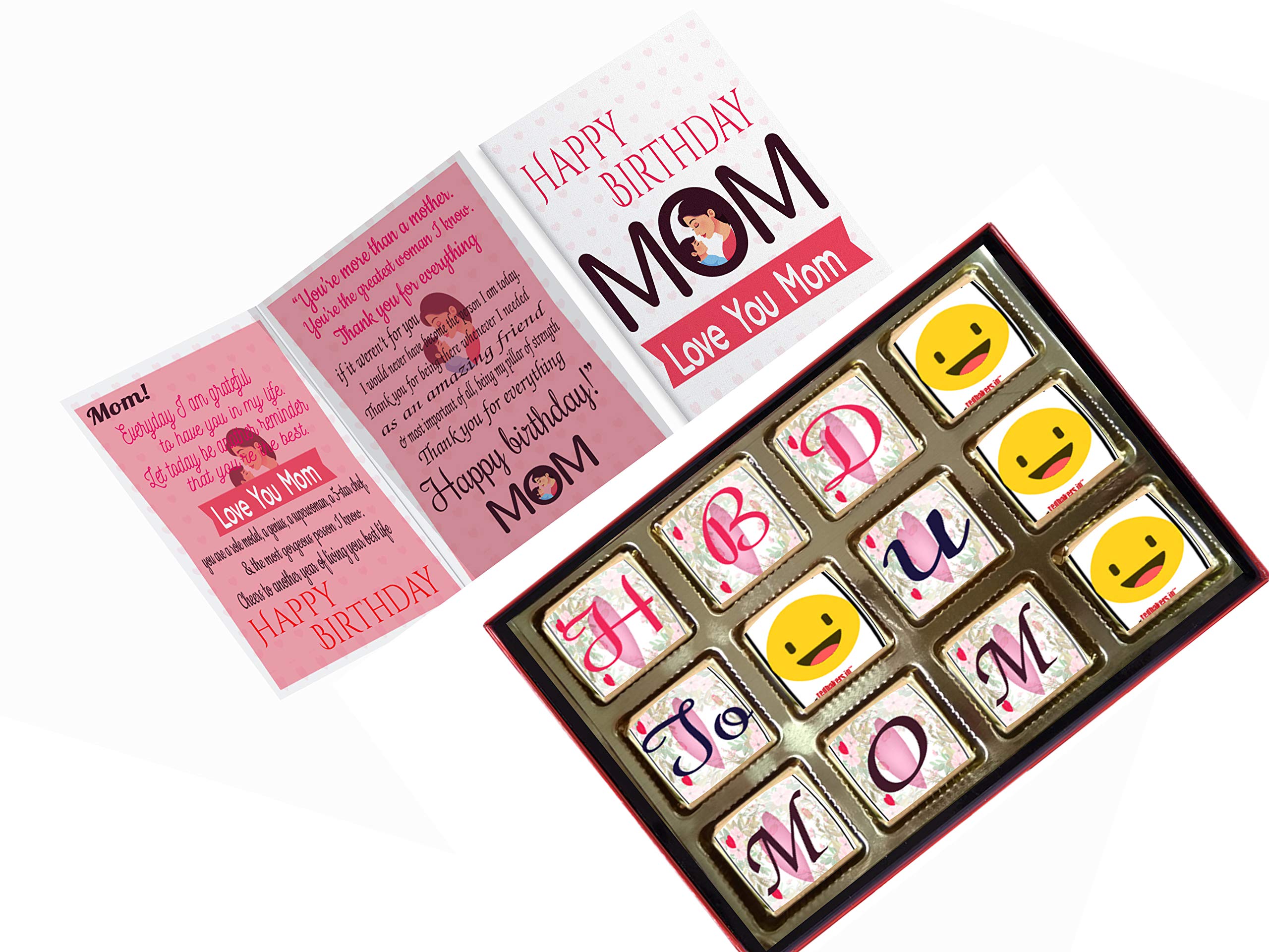 redbakers.in Happy Birthday Mother Special 12 Chocolate Gift Box & Greeting Card Combo(HBDMom) (B08FHCVSB1) Amazon Price History, Amazon Price Tracker