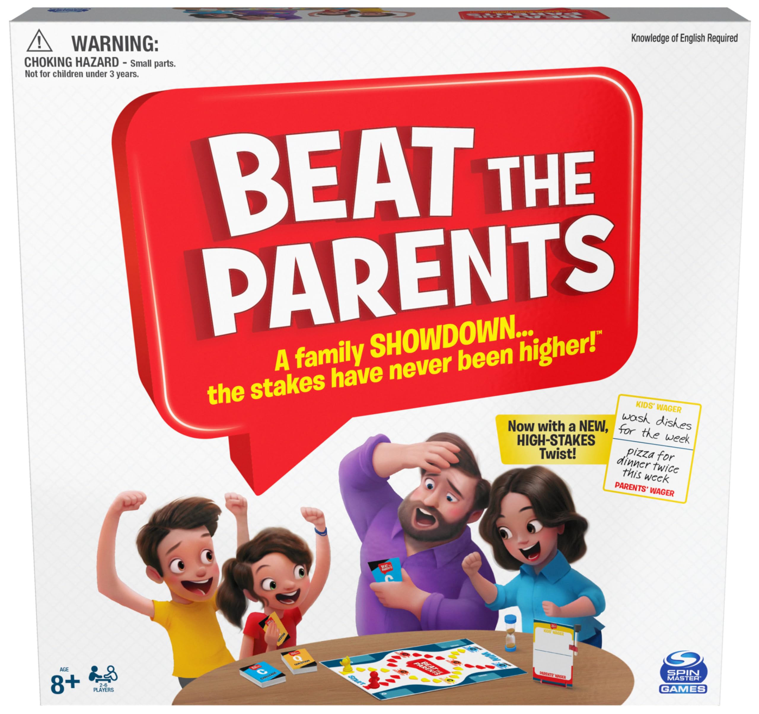 Beat The Parents Board Game By Spinmaster - Brand New Sealed