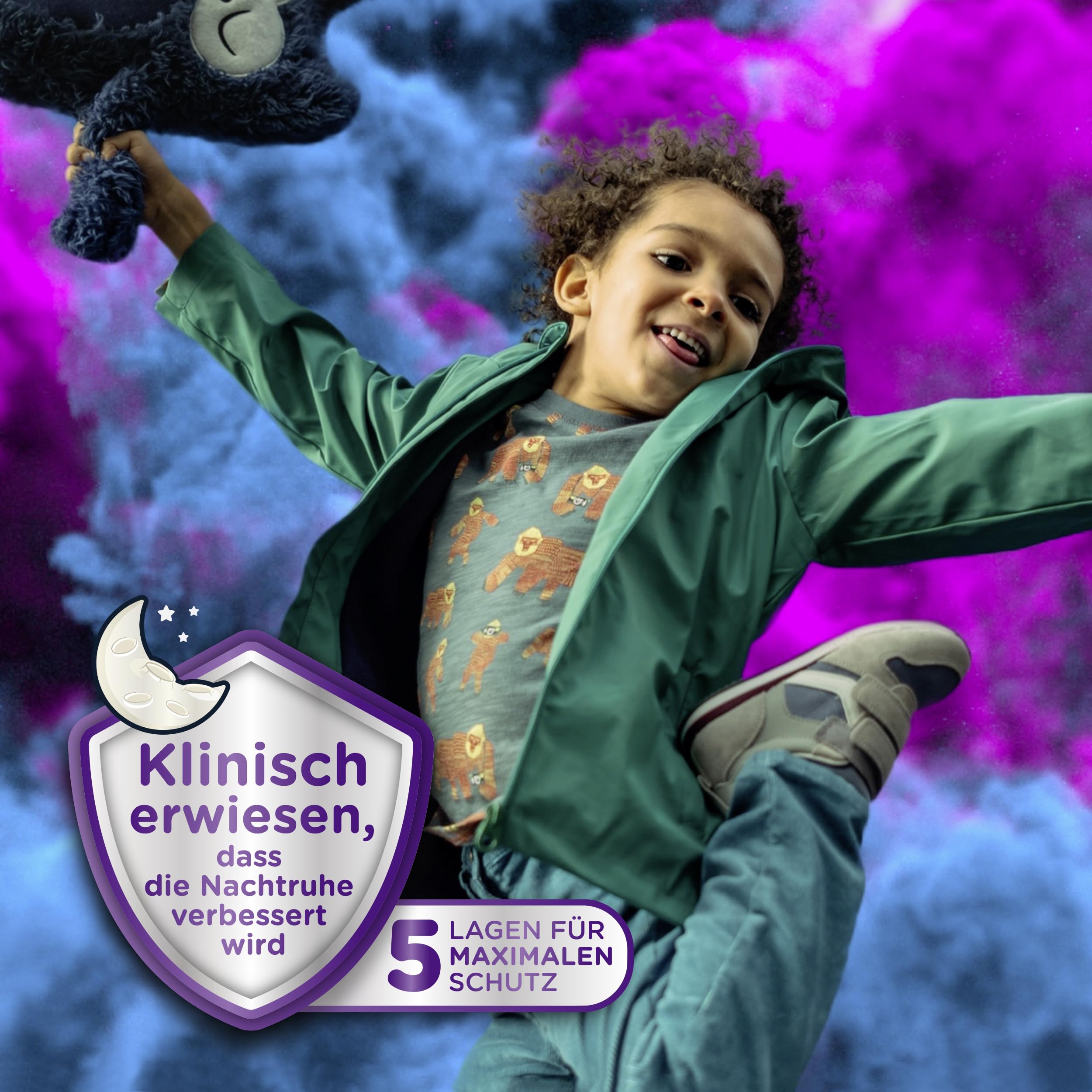 Huggies DryNites Nachtwindeln bei Bettnässen, für Jungen ab 13 bis ca. 17 Jahre (48-60 KG), 27 Stück (3x9), Monatspack, Windel-Pants (Packung mit 2)