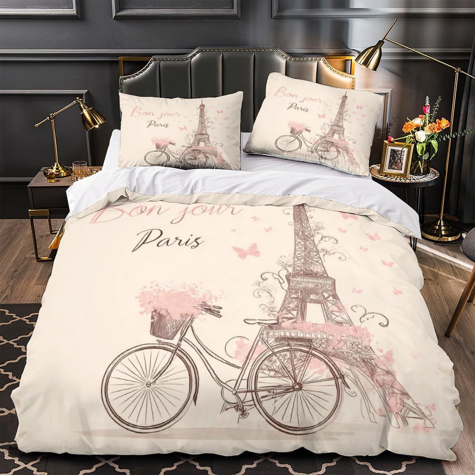 Housse de couette panda 3D en microfibre premium hypoallergénique pour un sommeil sain