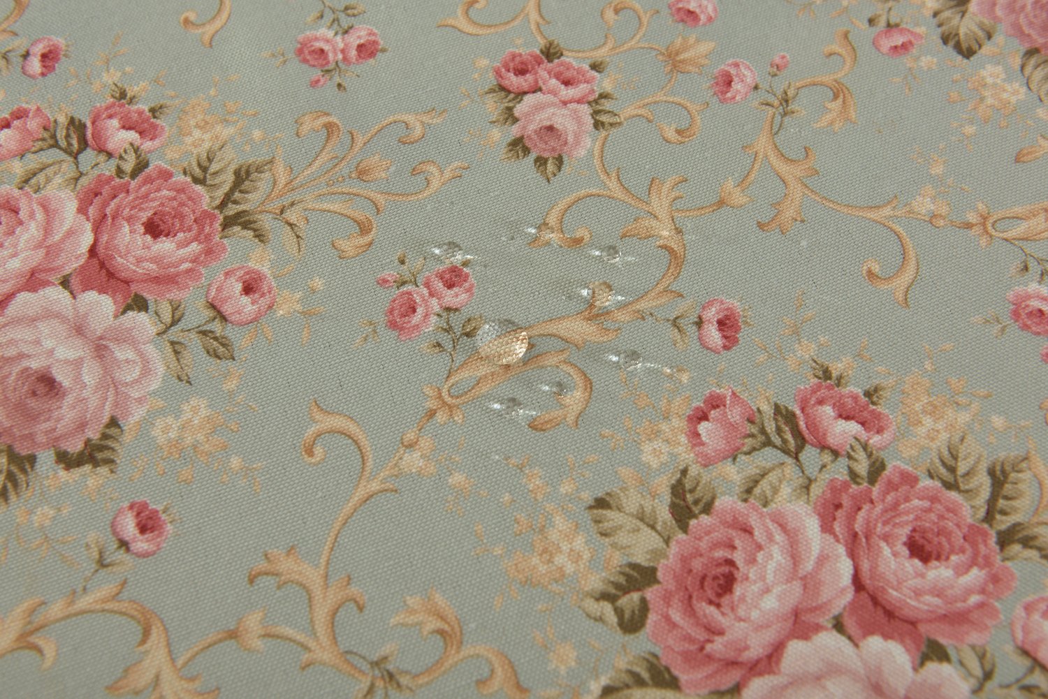 ❤️昭和レトロ❤️緑色の花柄テーブル 長方形❤️ Amazon｜HIGHFLY ヴィンテージ花装飾長方形テーブルクロス