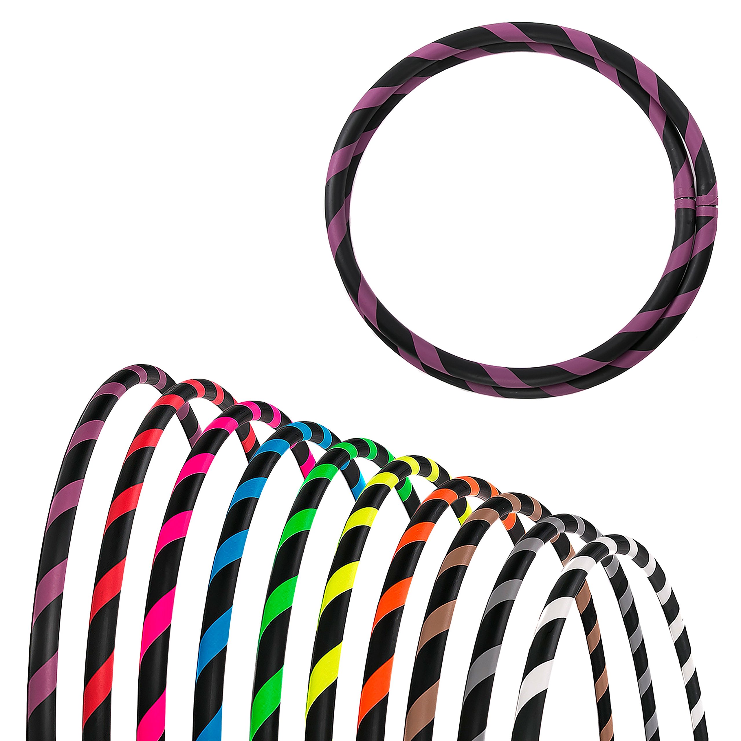 Pliable Débutant Hula Hoop (Travel Hoop) Ø90/95/100/105 cm, différentes Couleurs