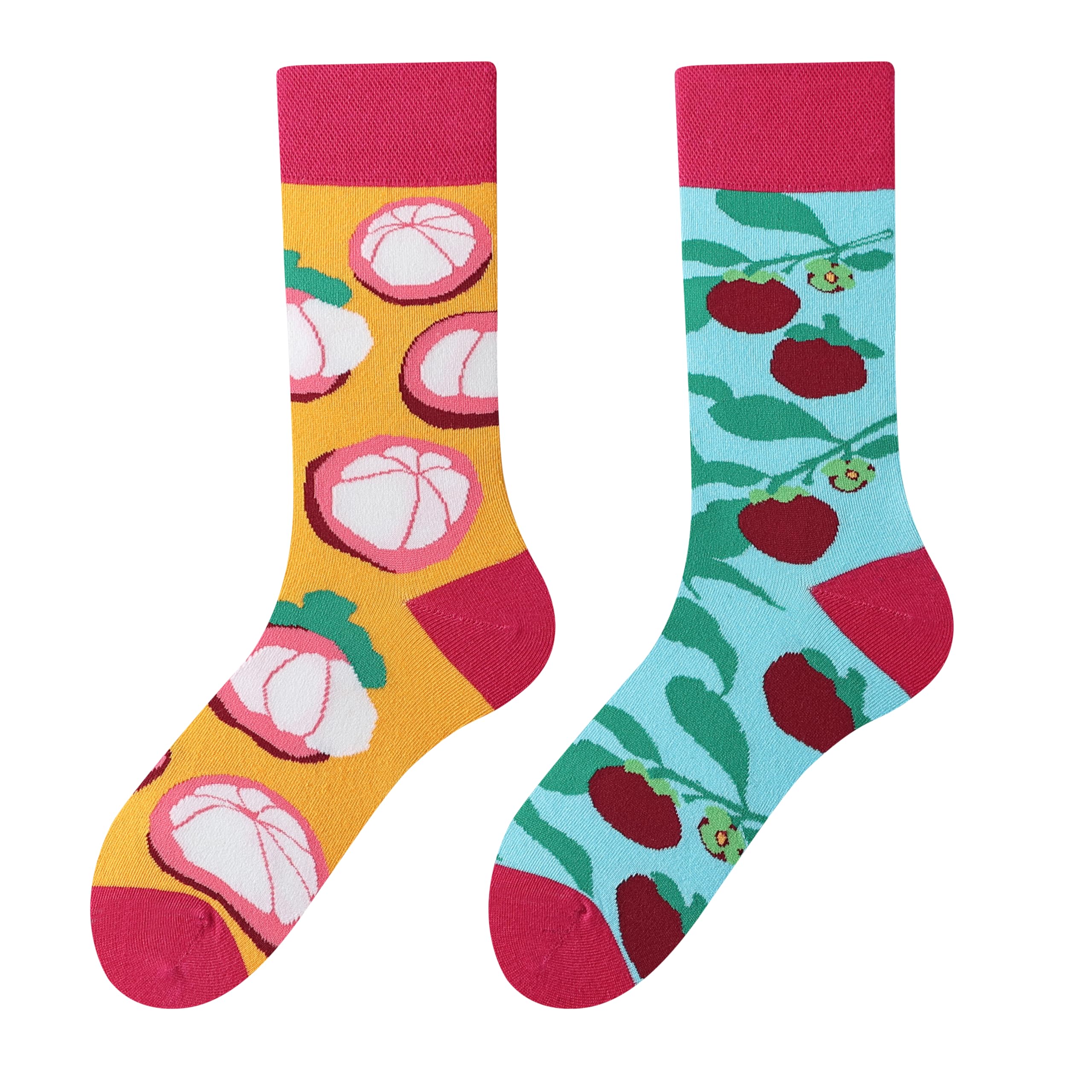 Calcetines Divertidos Unisex para Mujer y Hombre con Diseños Asimétricos en Par - Temas Animales, Comida, Fruta, Deporte y Arte en Algodón - Ideal para Regalos — view 142