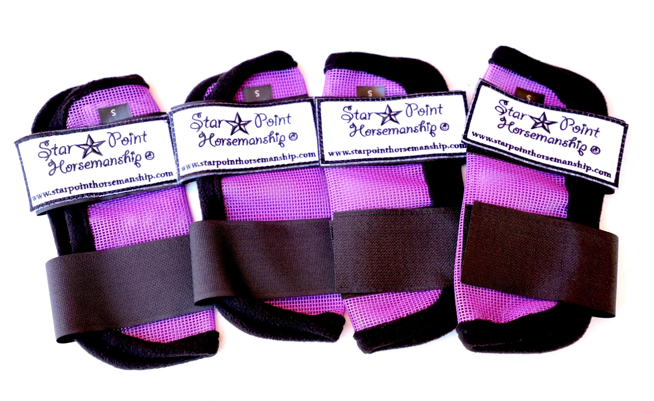 Star Point Mini-Pony Fly Boots (Purple Set of 4)