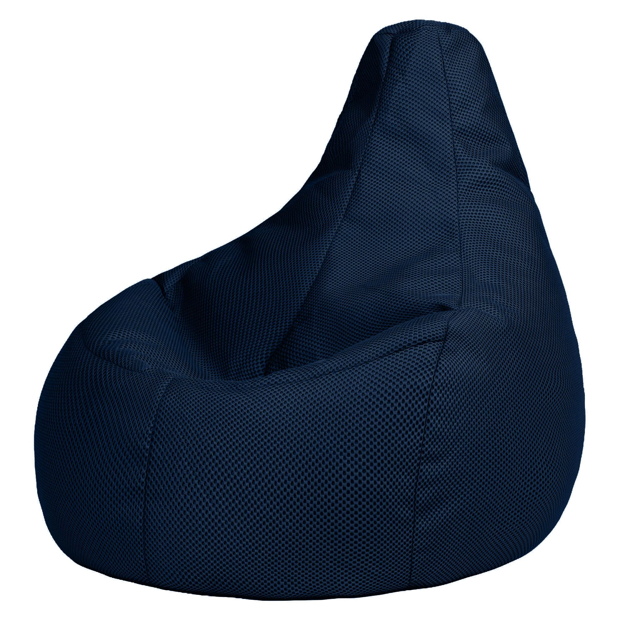 Icon Performance Mesh Gaming Sitzsack XXL – Marineblau, Webstoff, mit Füllung