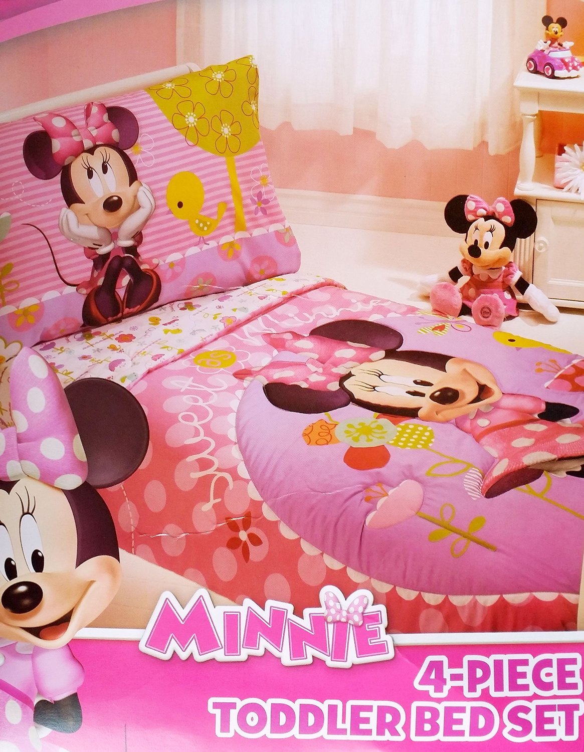 Minnie Mouse 4 Piece Toddler Bedding Set