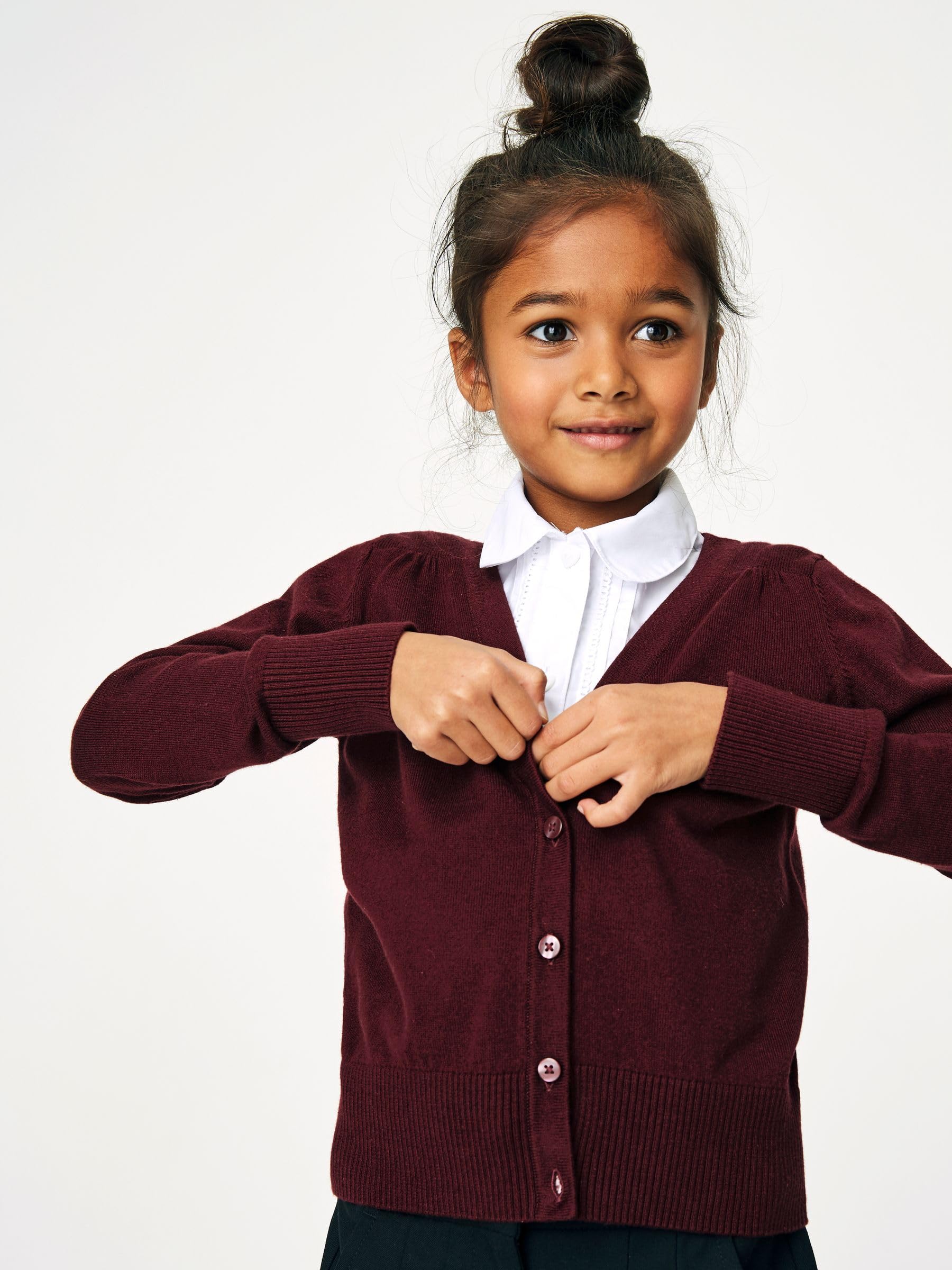 NEXT Mädchen Standard Strickjacke mit V-Ausschnitt