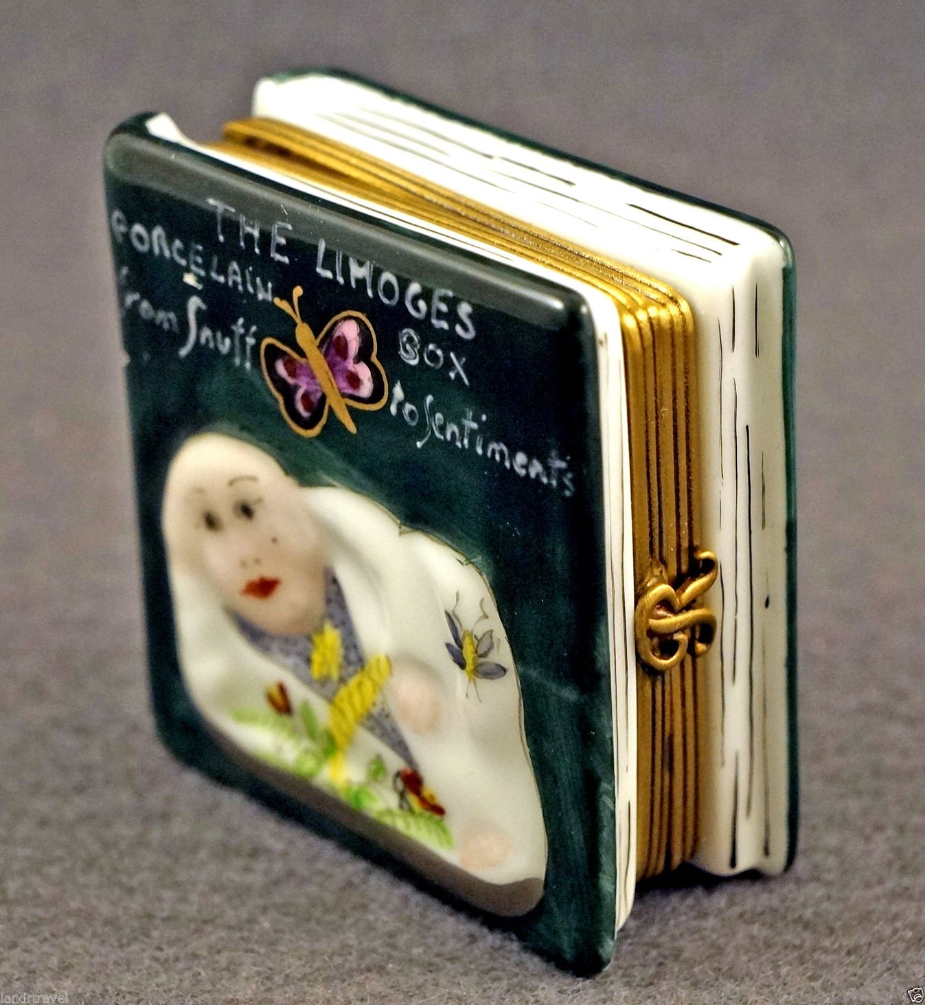 リモージュボックス ロワイヤルリモージュ フランス 花 手描き