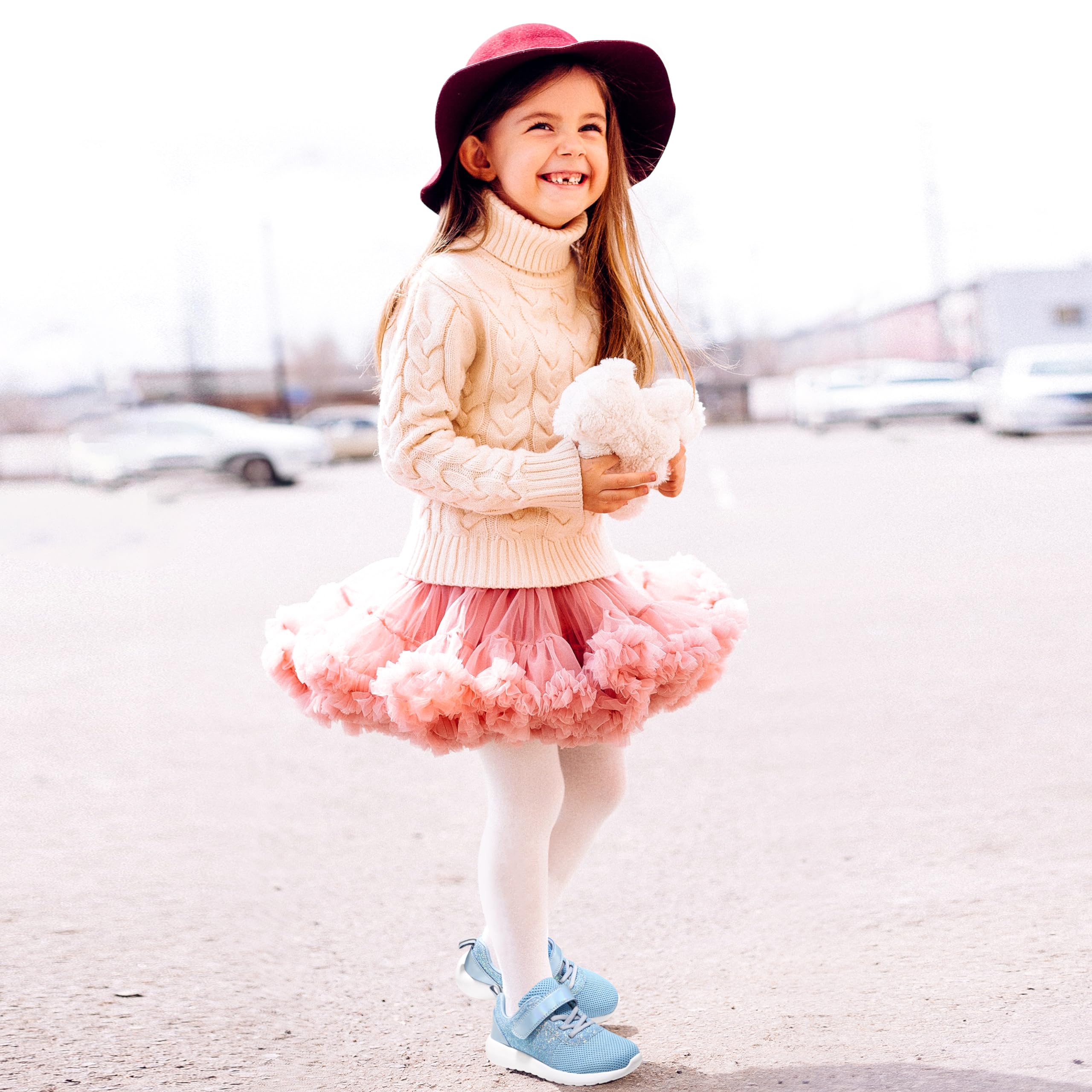 Harvest Land Girls Trainers Kids Athletic Shoes Toddlers Glitter Sneakers Breathable Tennis Running Sports Shoes — view 7