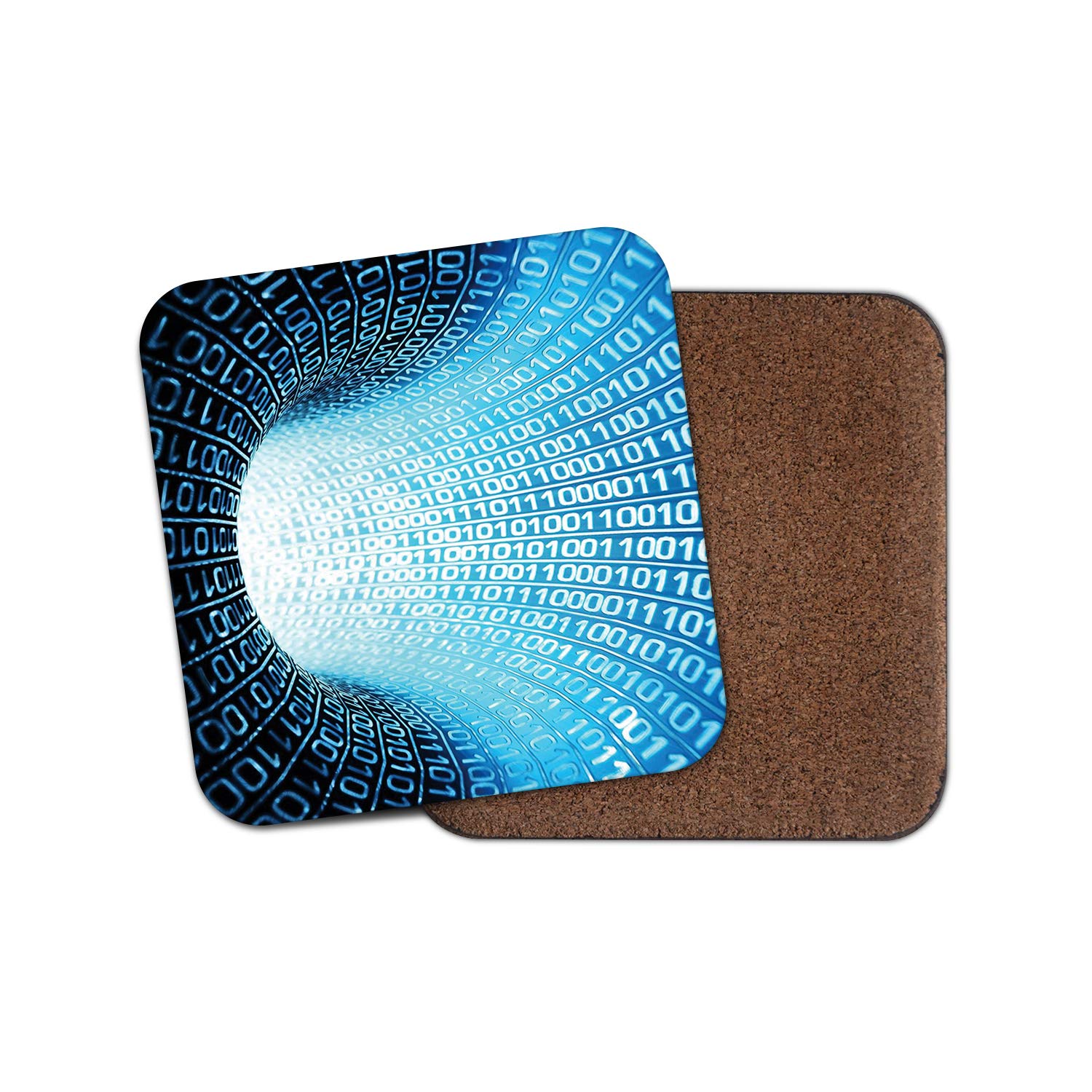 DestinationVinyl 1 x Binary Code Drinks Coaster - Gamer Geek Gaming IT Computing Fun #8964