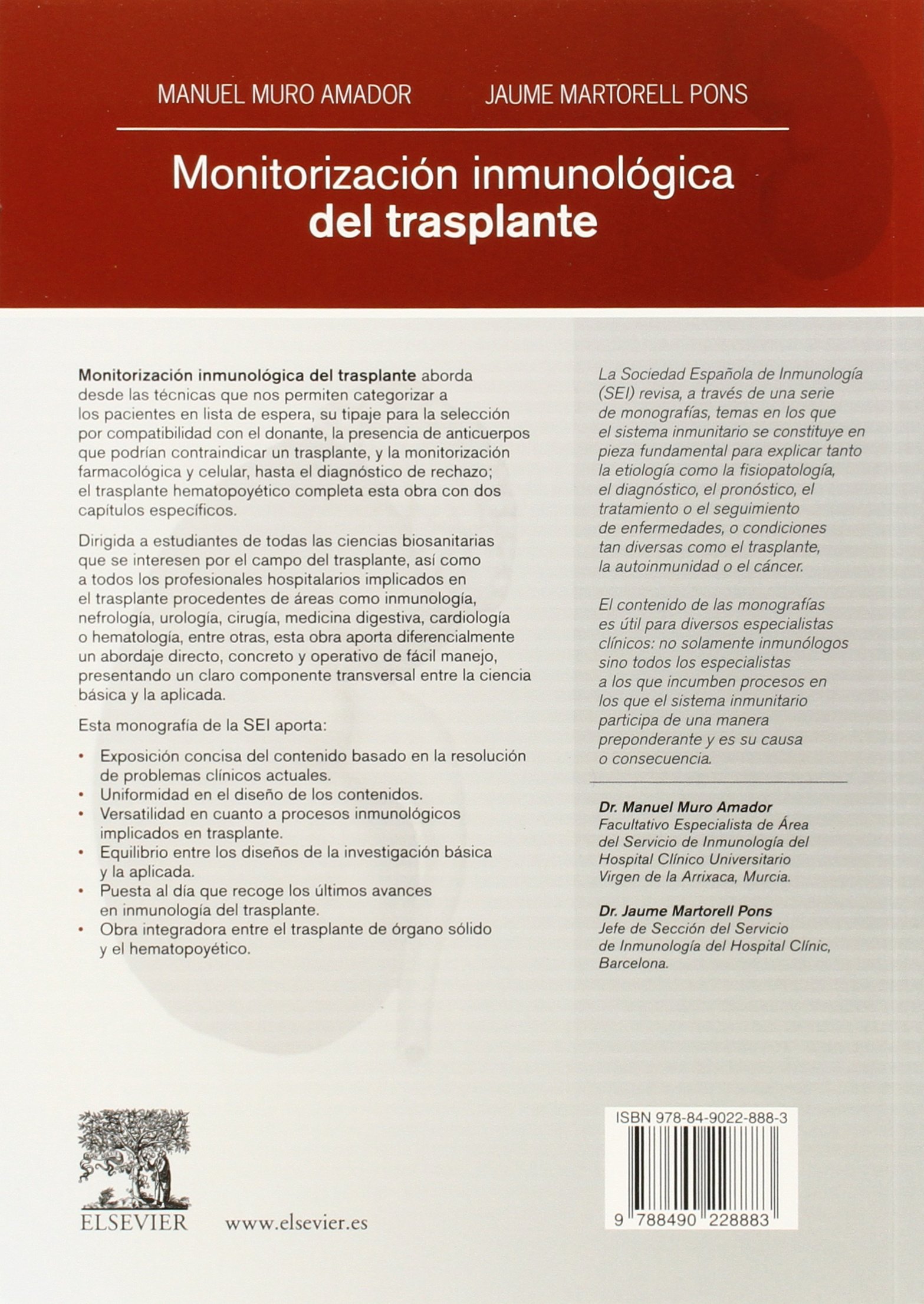 Monitorización Inmunológica Del Trasplante: Sociedad Española de Inmunología