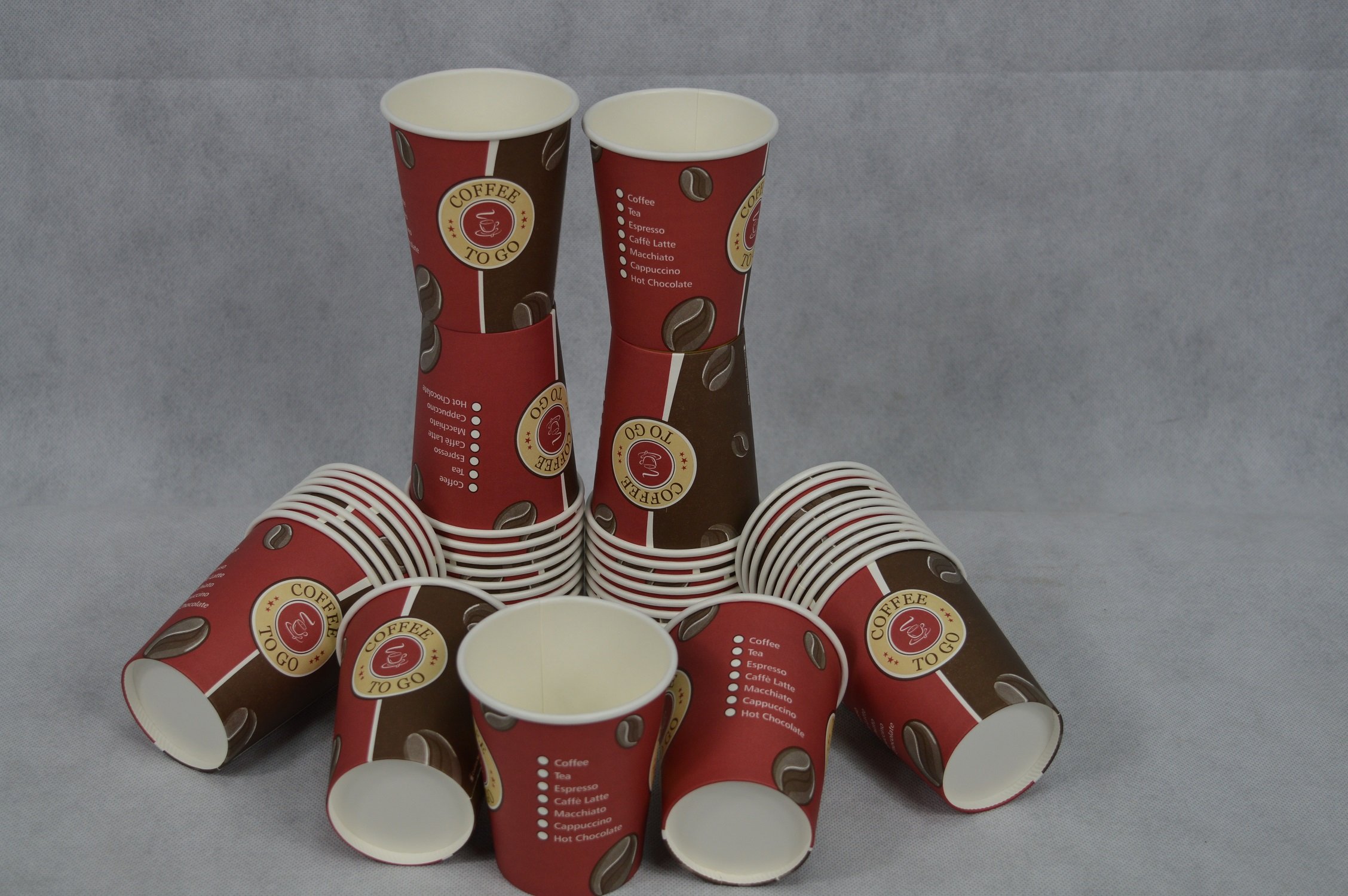 1000 KAFFEEBECHER COFFEE TO GO 0,2l;New Cafe;mit Füllstrichanzeige; PAPPBECHER;BECHER;KAFFEE;PAPIERBECHER;COFFEE;Eichstrich