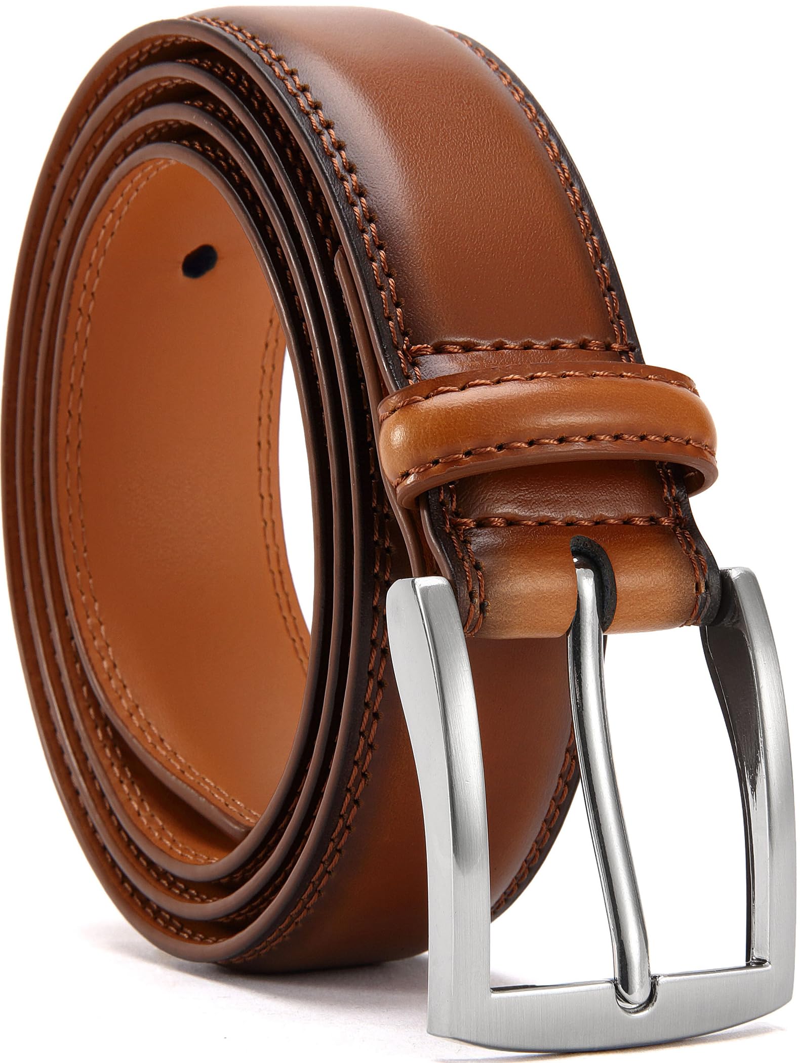 YOORAN Gürtel Herren,Ledergürtel Herren, 33 mm breit, Geeignet Für Herrenjeans und Anzüge，Länge kürzbar