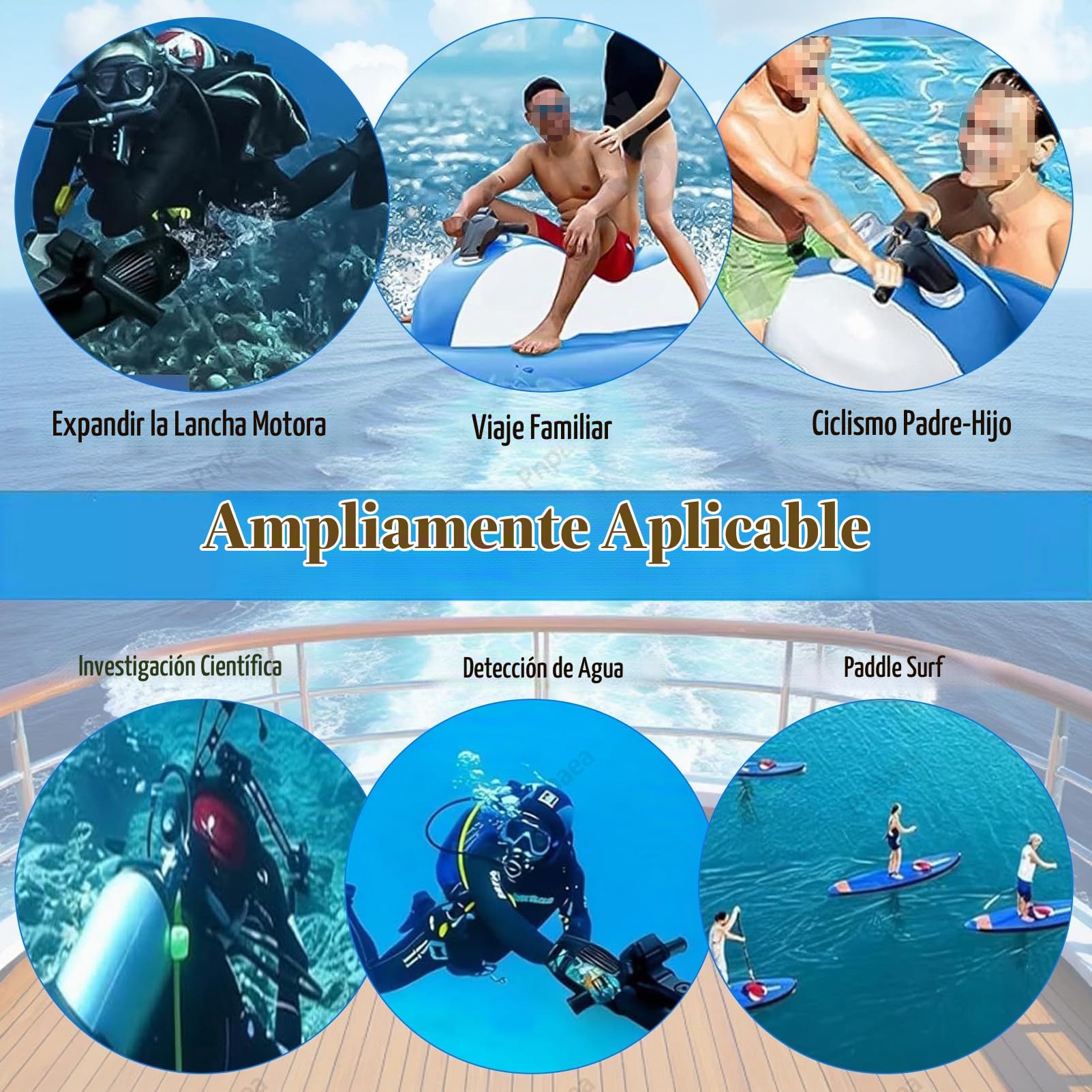 Motor 500w/700w Brushless Moto De Agua Hinchable, Propulsor AcuáTico, Lancha Hinchable Electrica,Potente HéLice para Surf, Pesca Y Buceo para Adulto A