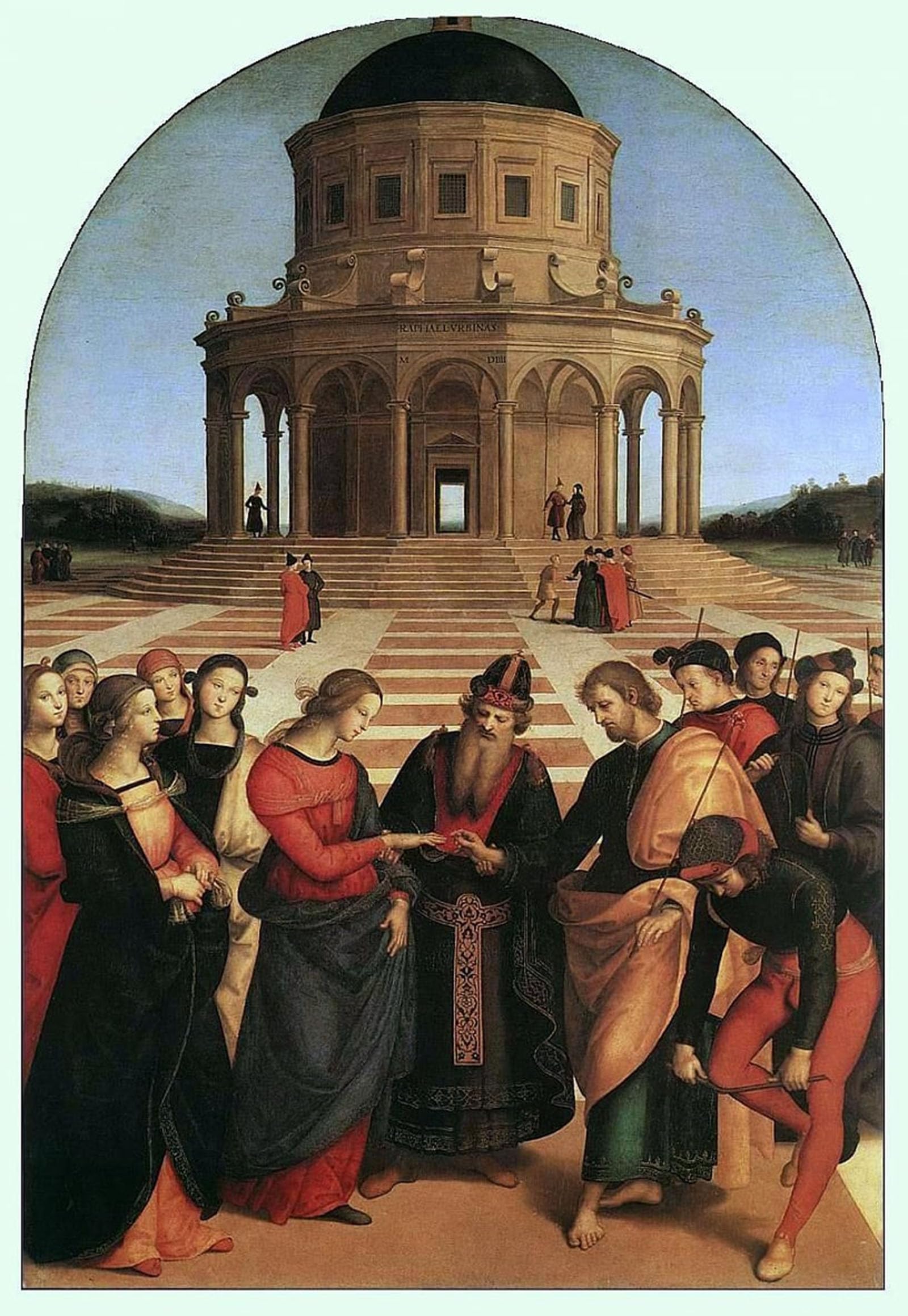 Tableau Spozalizio de Raffaello grand poster mural pour chambre