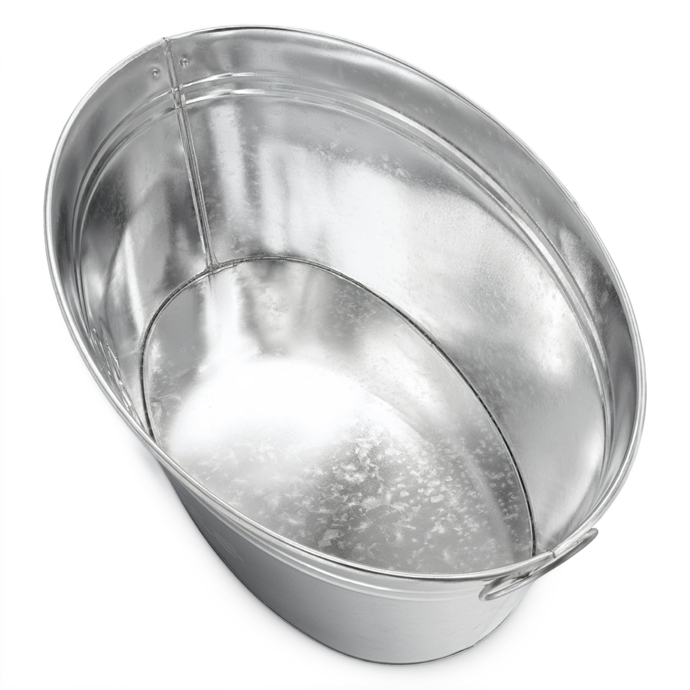Spetebo Cubo para mantener las bebidas frías; de zinc, de 24 litros; contenedor de cubitos de hielo