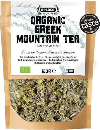 Apsogo Organic Greek Mountain Tea - Sideritis Ironwort, 100g