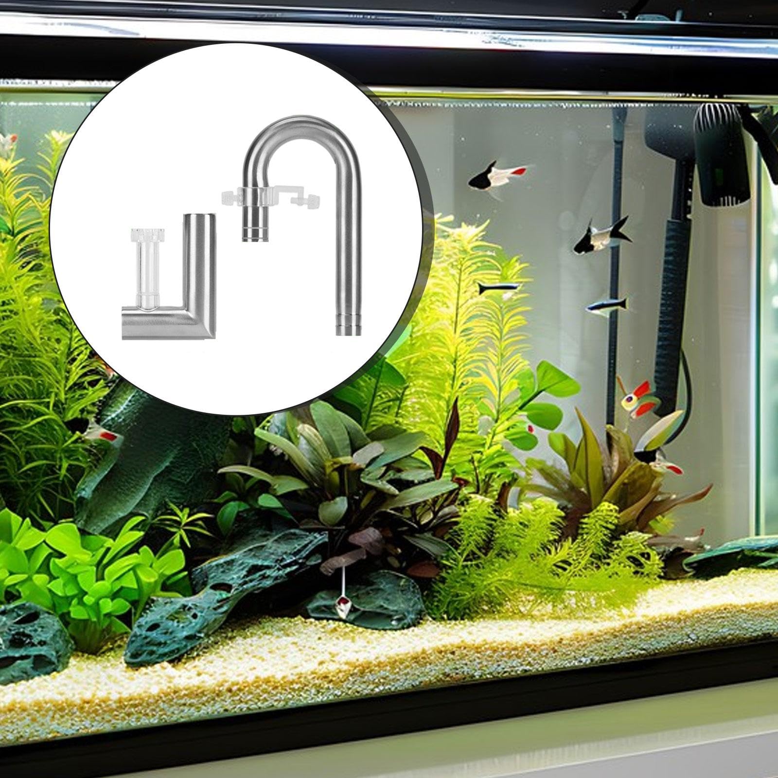 Milageto Tubo per Ninfee per Acquari, Rimozione della Pellicola Oleosa, Acquari Piantumati, Serbatoio per Piante Acquatiche, Acqua Dolce, Universale, Pratico, 16 Uscita Rimuovere l'olio