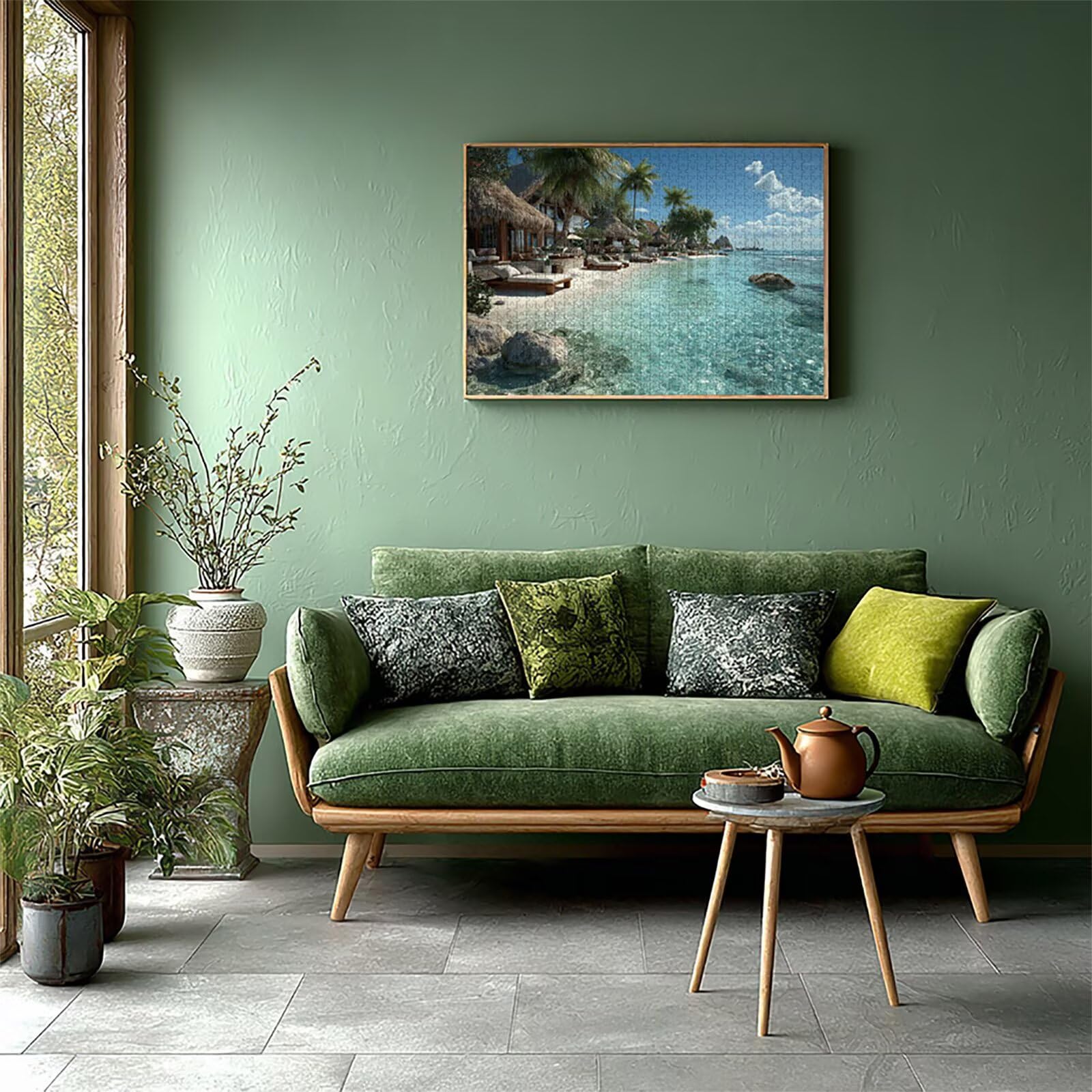 Vista Al Mar Puzzle Madera 2000 Piezas, áRbol Puzzle Adultos con Caja 99x70cm, Rompecabezas Desafiante, para Hombres Mujeres Adolescente, Juegos de Rompecabezas Creativos, Decoracion Hogar, L-4933