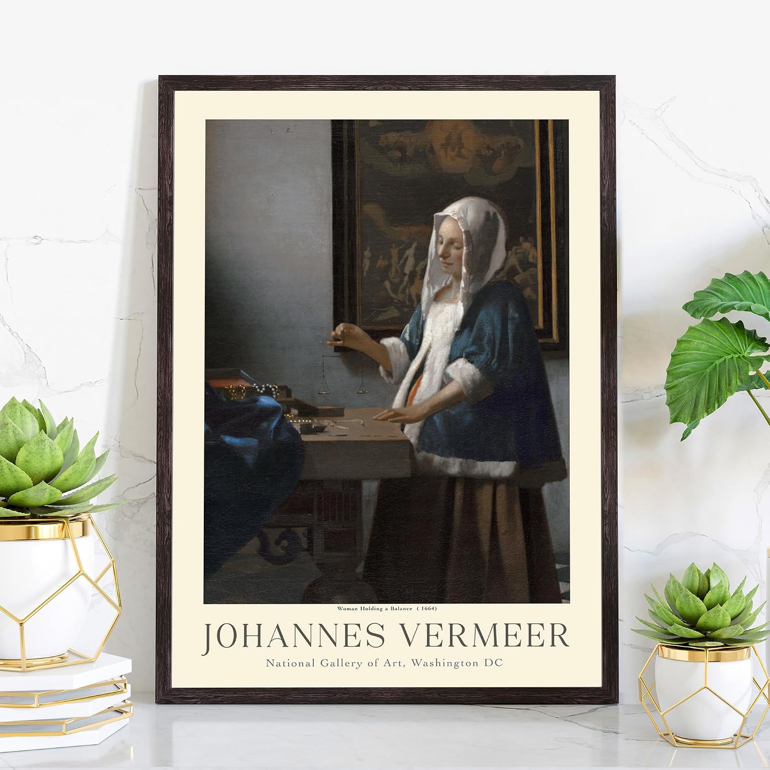 Johannes Vermeer Poster Prints, Johannes Vermeer Prints Museum Gallery Exhibition Poster, Johannes Vermeer Paintings, Johannes Vermeer Art Works, Vintage Print, Home Wall Art, Office Wall Decor