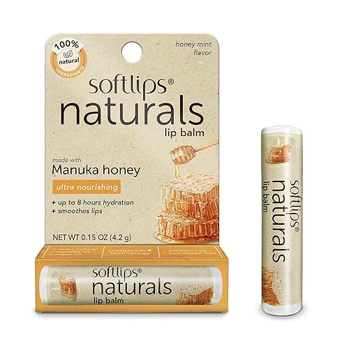 Softlips Bálsamo labial natural con miel de manuka (paquete de 3)
