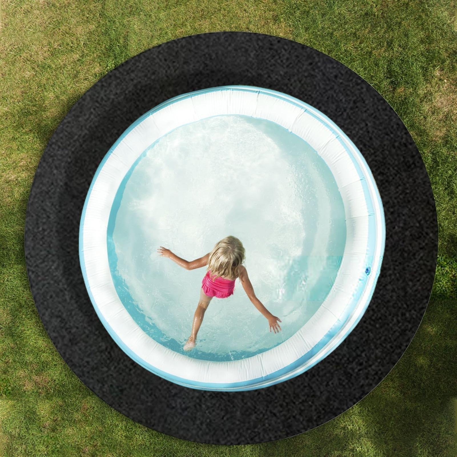 Tappetino da terra per piscina Cuscinetto protettivo senza cuciture | Tappeto da piscina fuori terra Per esterno, nuoto, bambini, animali domestici, cemento, pavimenti , sottosuolo